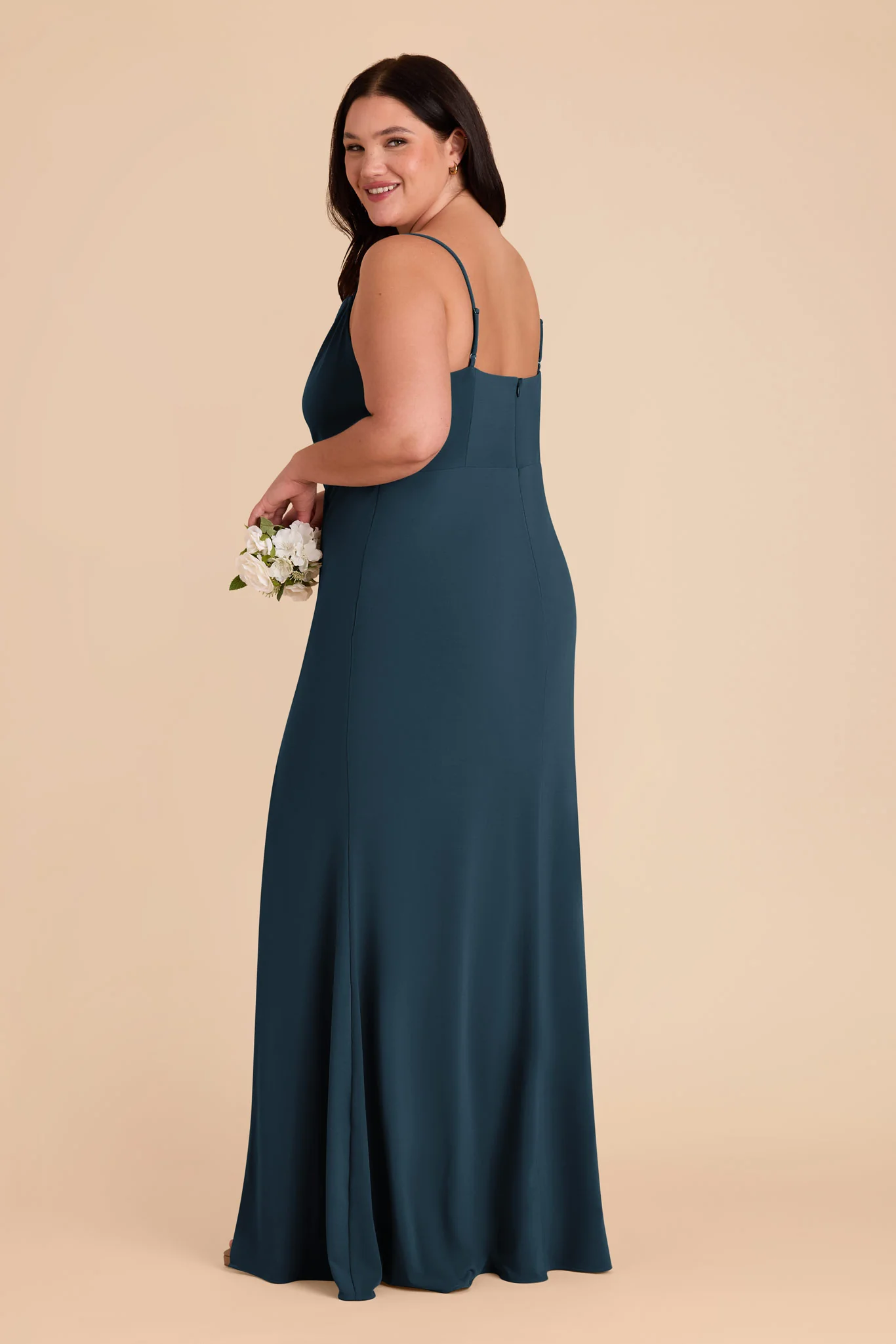 Ash Luxe Stretch Knit Dress - Dark Teal - Image 9