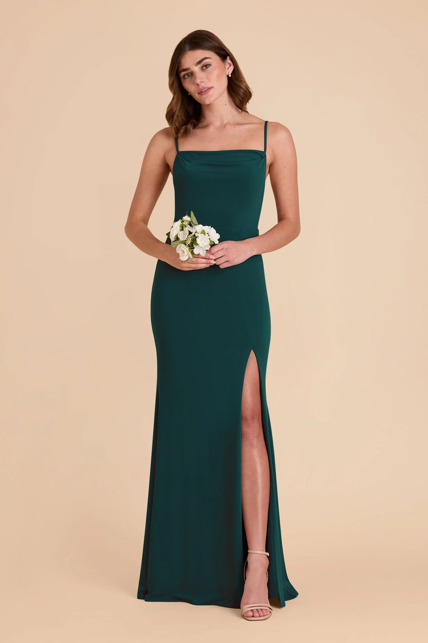 Ash Luxe Stretch Knit Dress - Emerald - Image 3