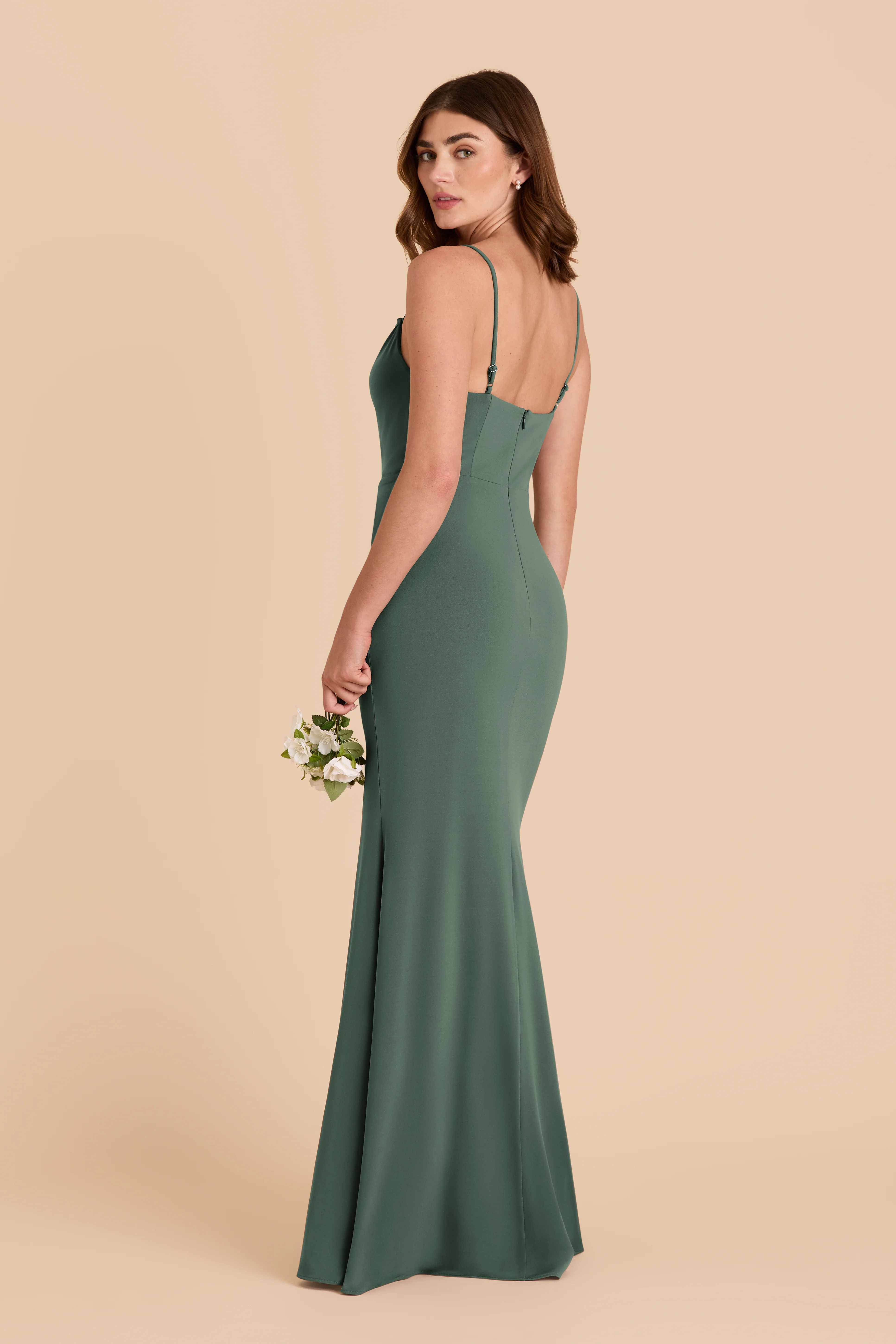 Ash Luxe Stretch Knit Dress - Eucalyptus - Image 4