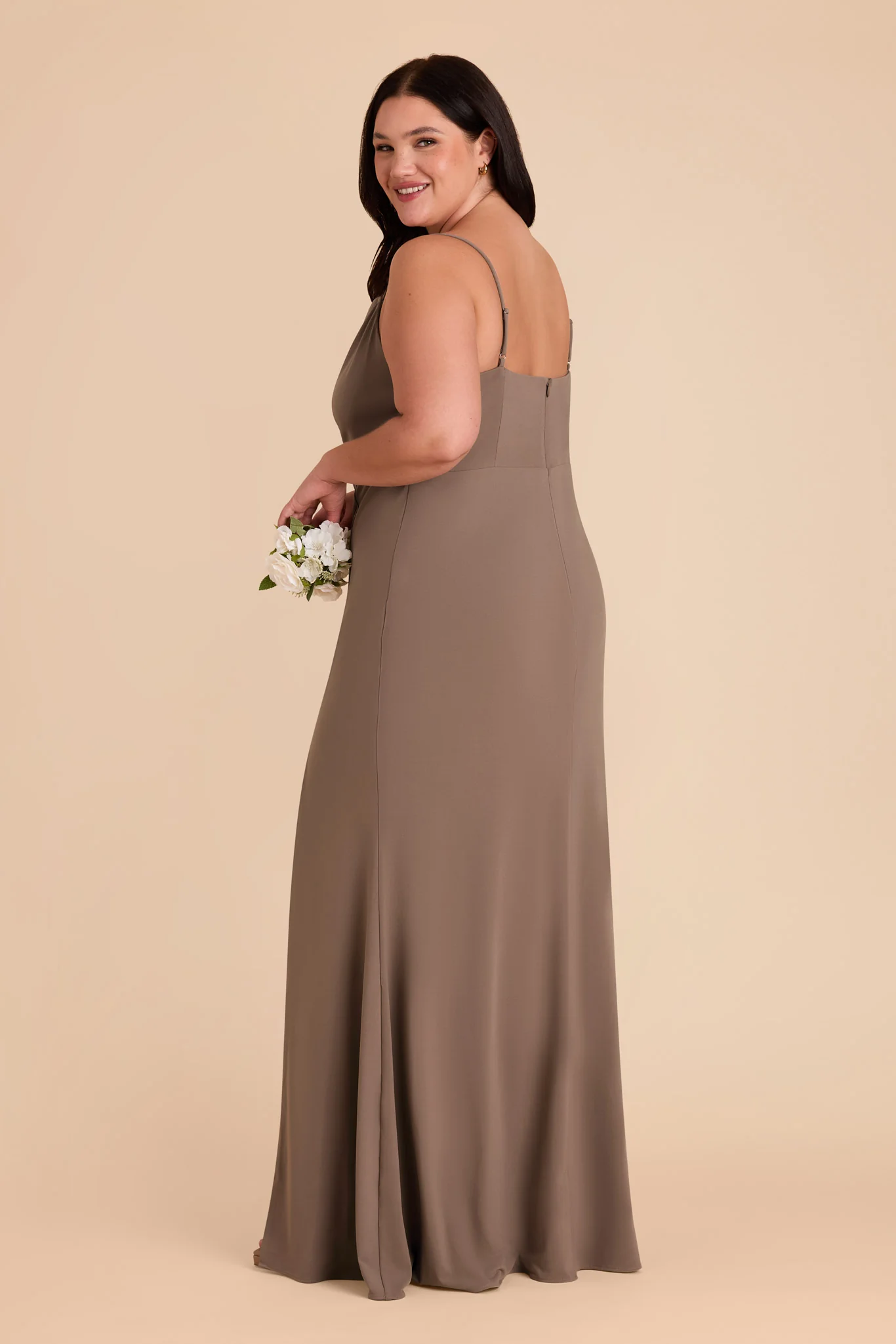 Ash Luxe Stretch Knit Dress - Mocha - Image 9