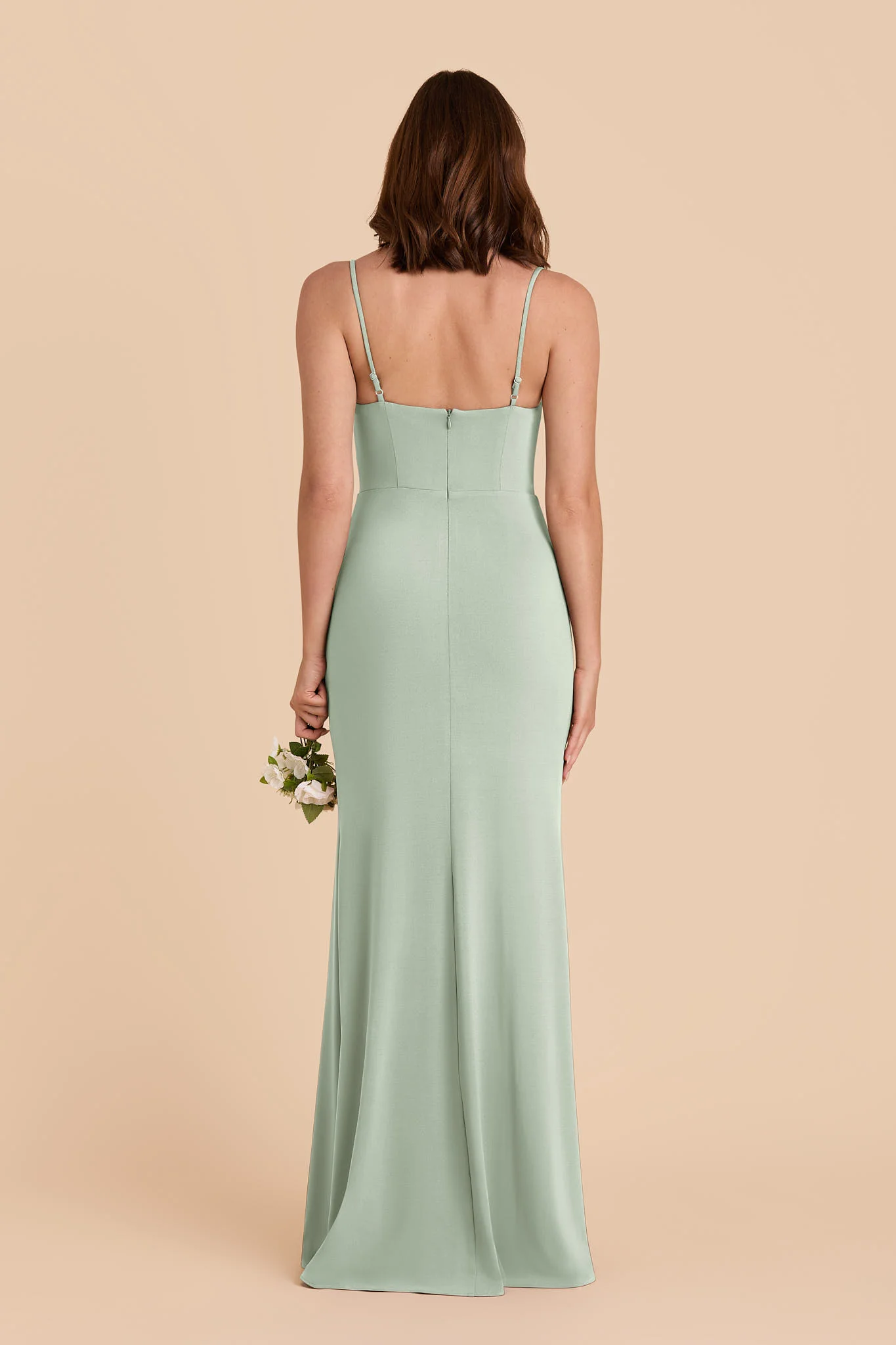 Ash Luxe Stretch Knit Dress - Sage - Image 5