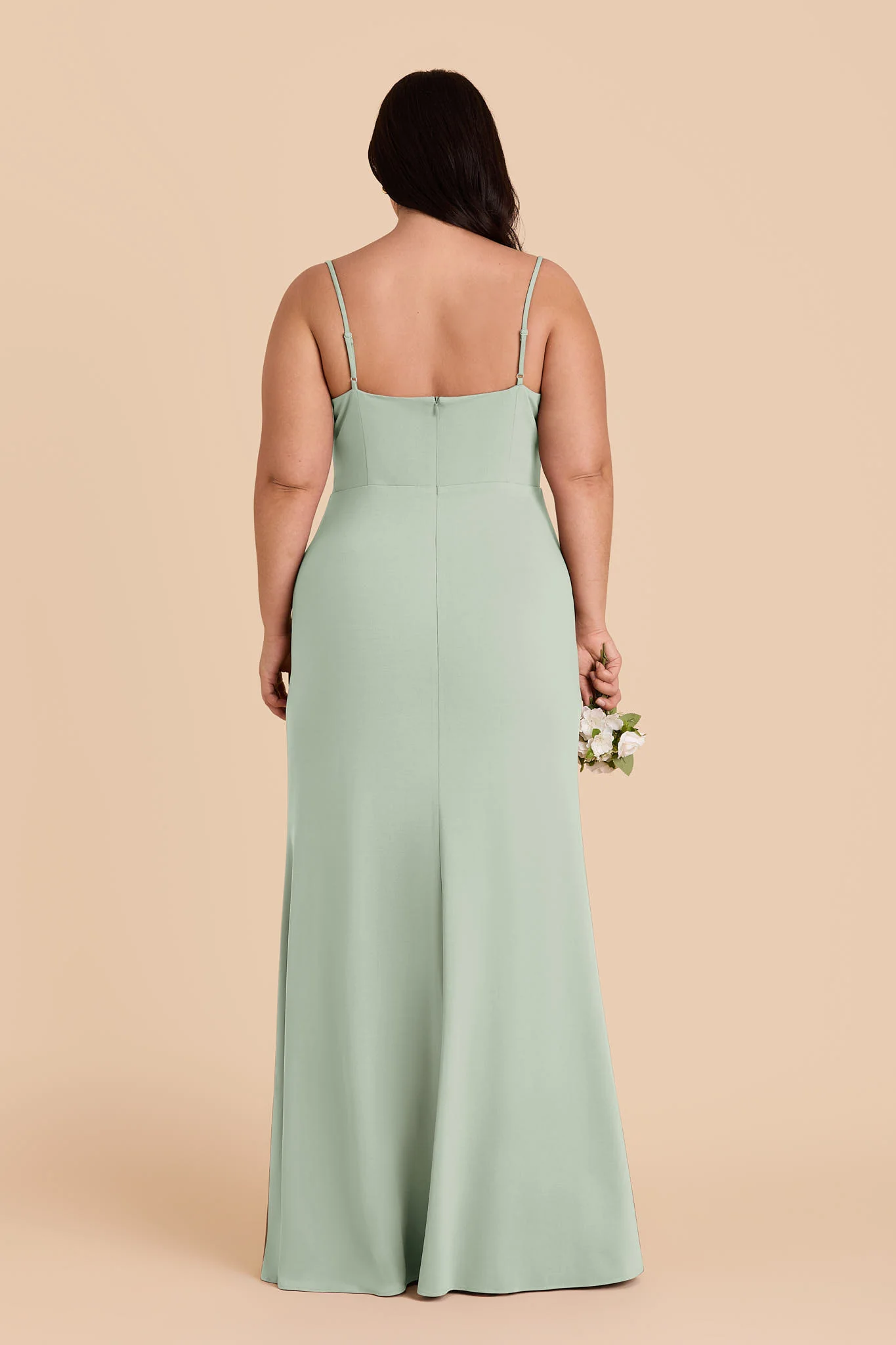 Ash Luxe Stretch Knit Dress - Sage - Image 6