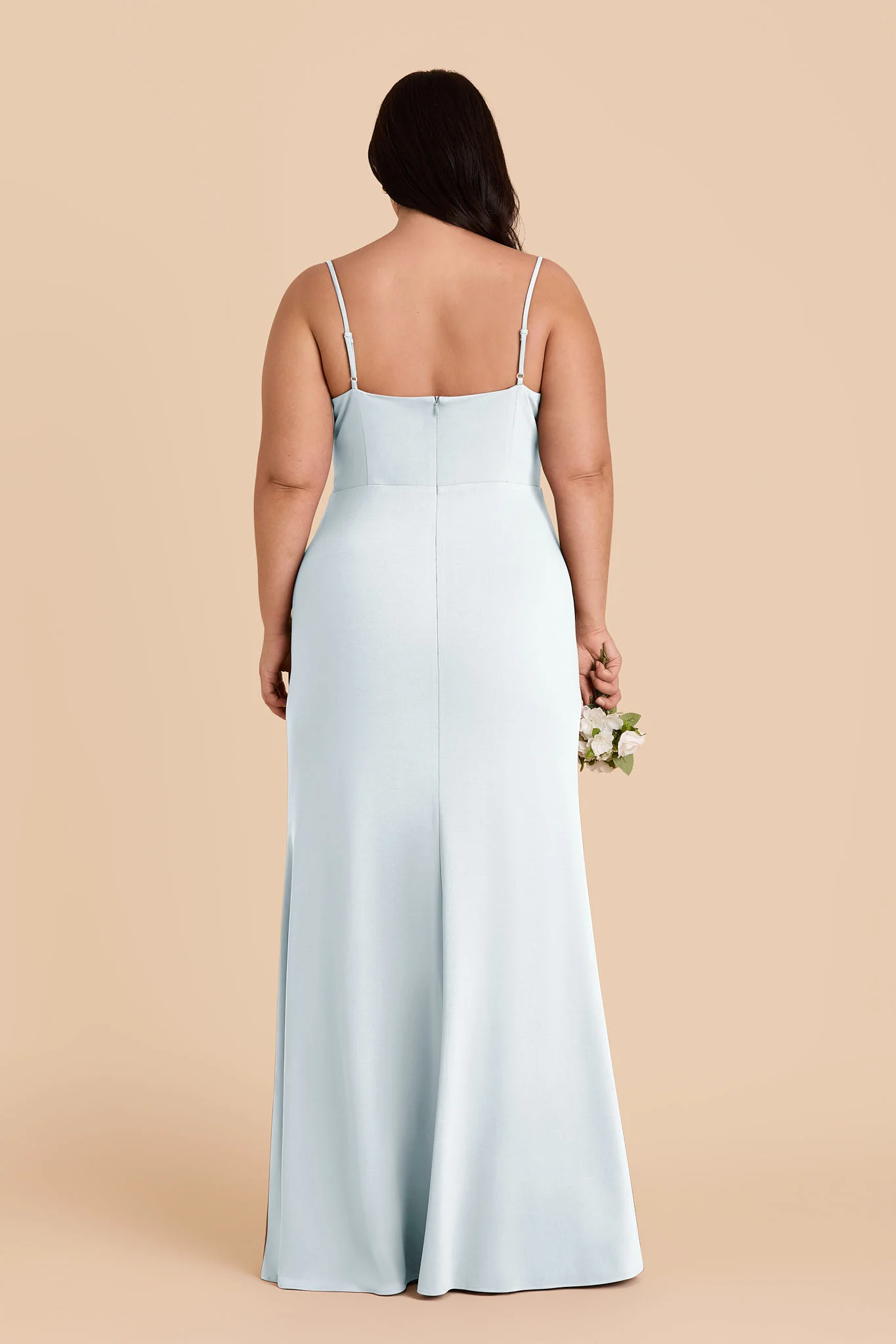 Ash Luxe Stretch Knit Dress - Mist Blue - Image 6