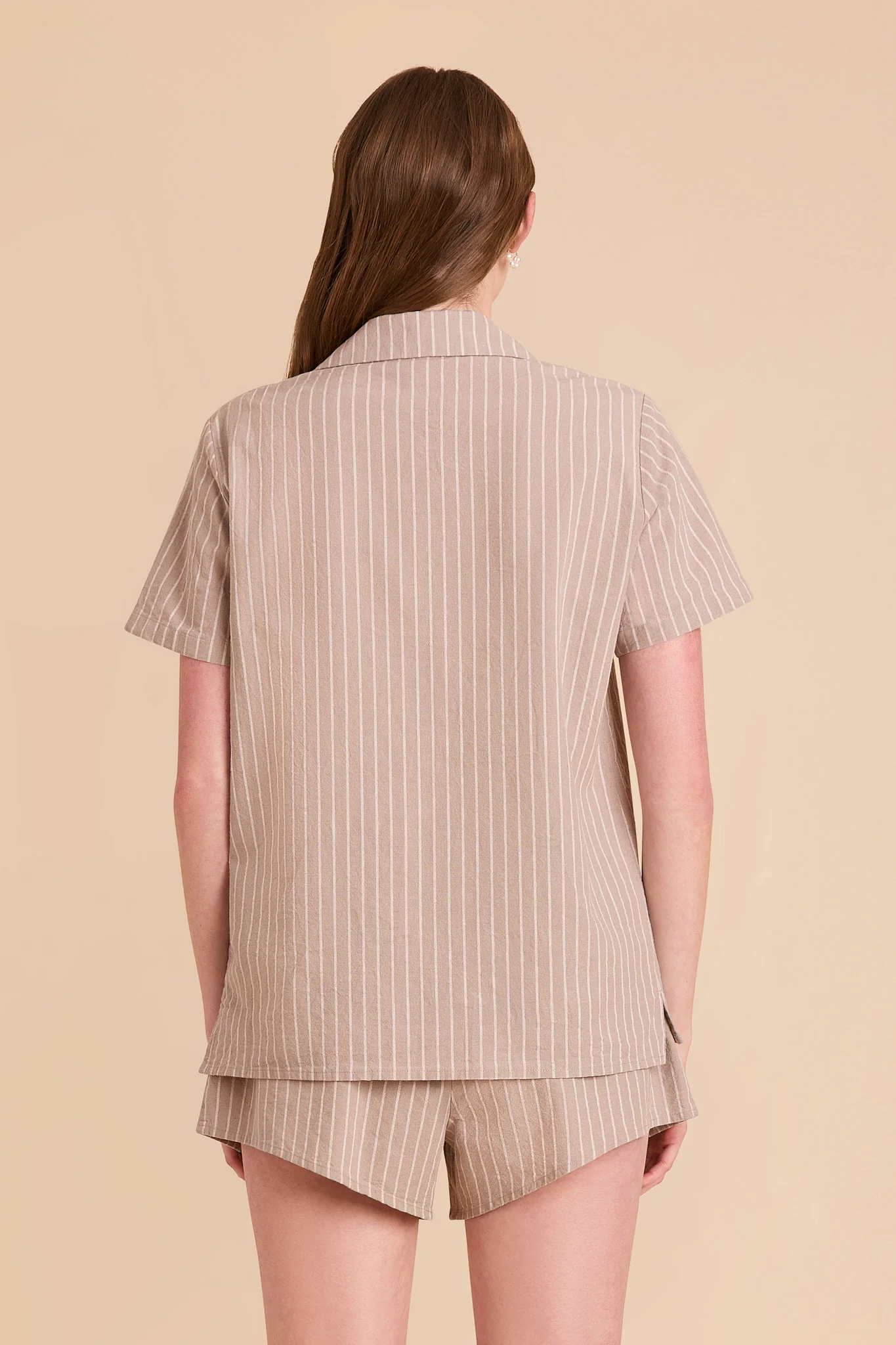 Atticus  Pajama Set - Cocoa Stripe - Image 4