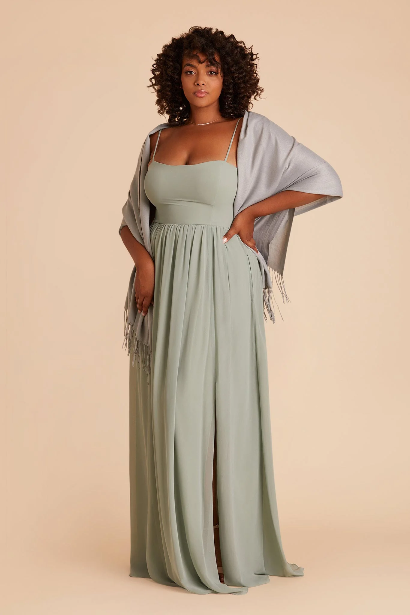 Aubrey Shawls - Light Gray - Image 4