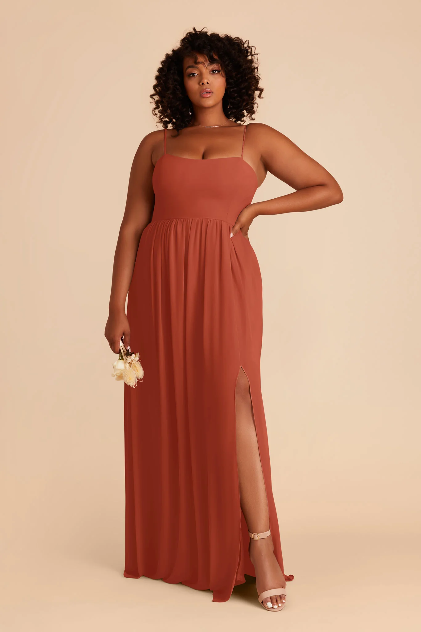 August Chiffon Dress - Auburn - Image 2