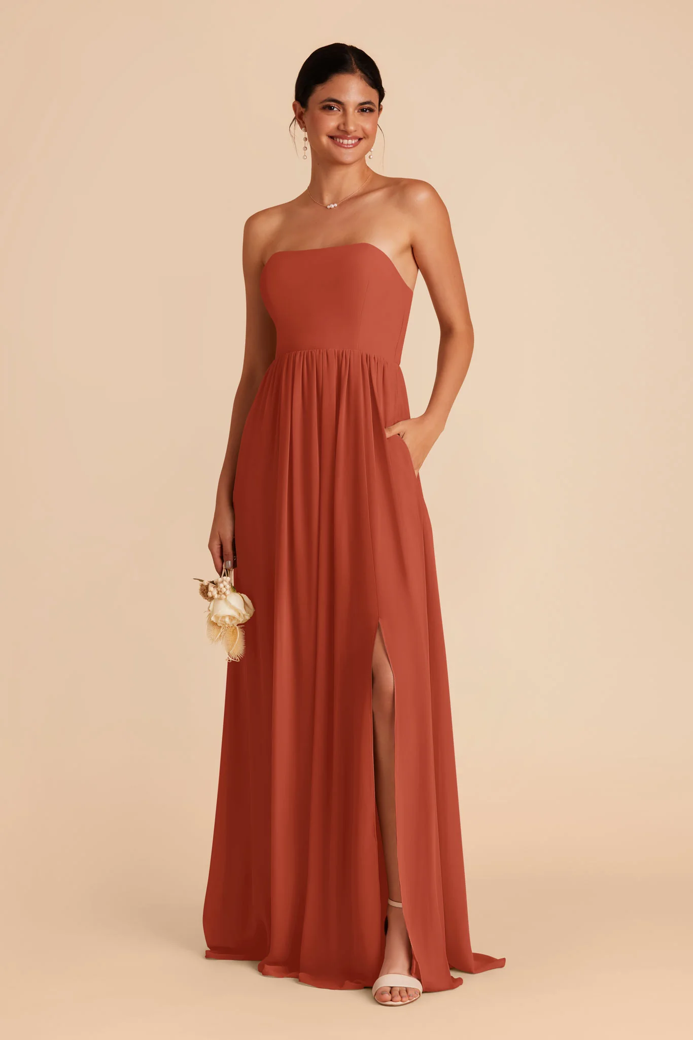 August Chiffon Dress - Auburn - Image 5