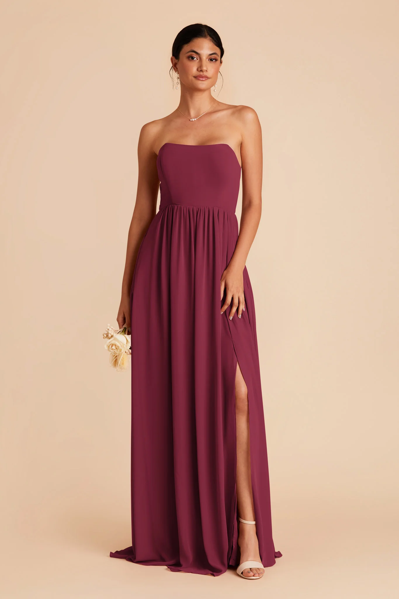 August Chiffon Dress - Berry