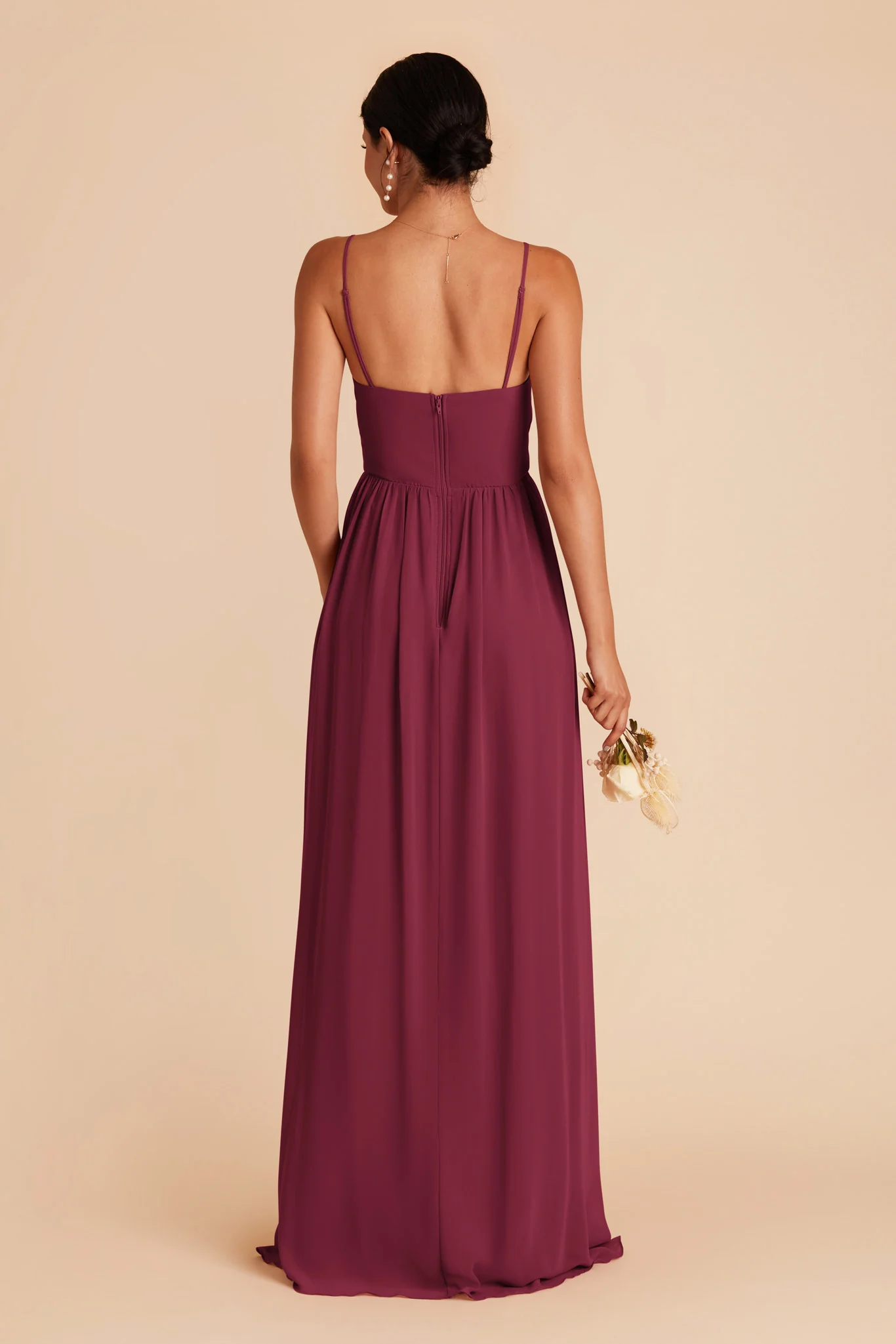 August Chiffon Dress - Berry - Image 5