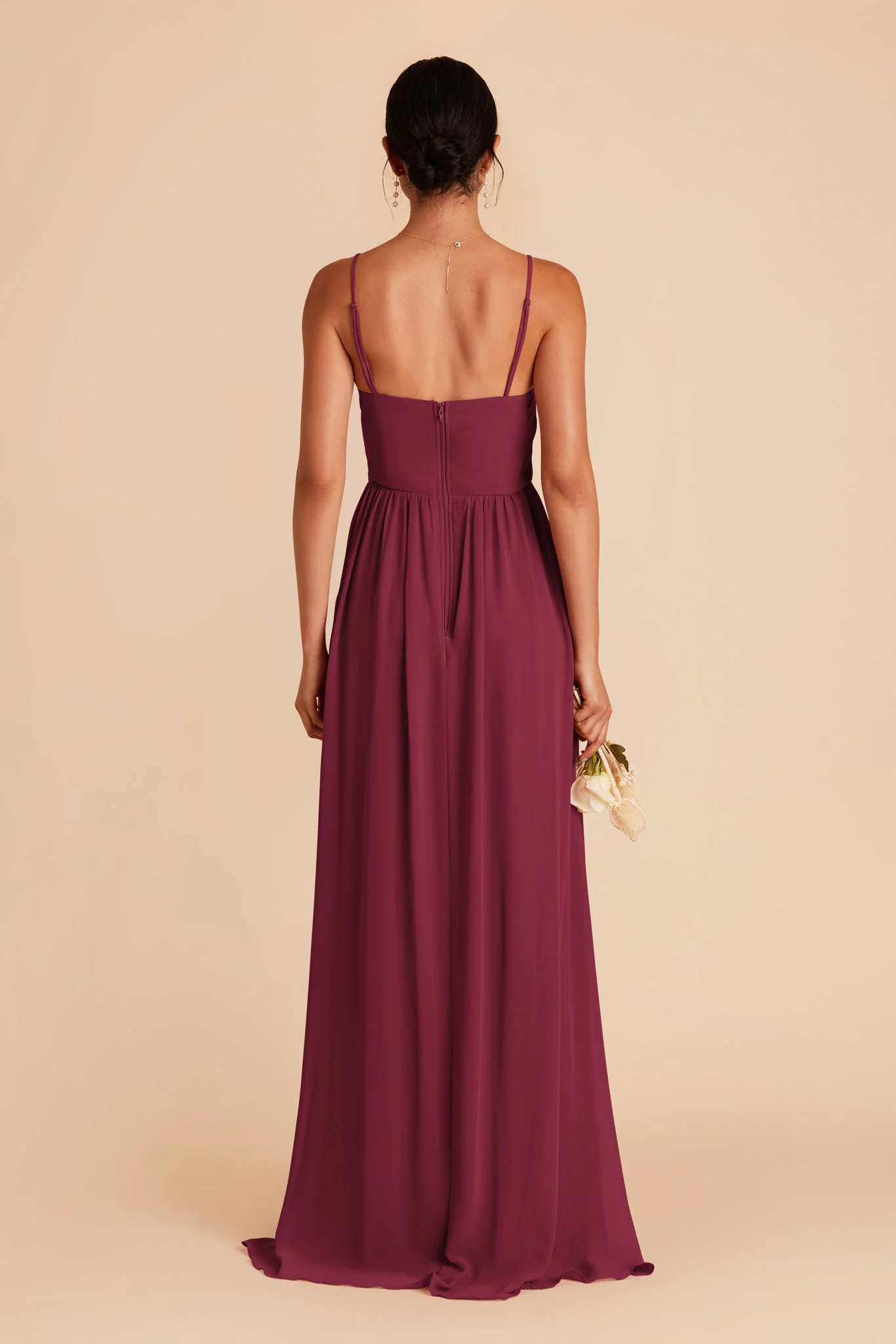 August Chiffon Dress - Berry - Image 6