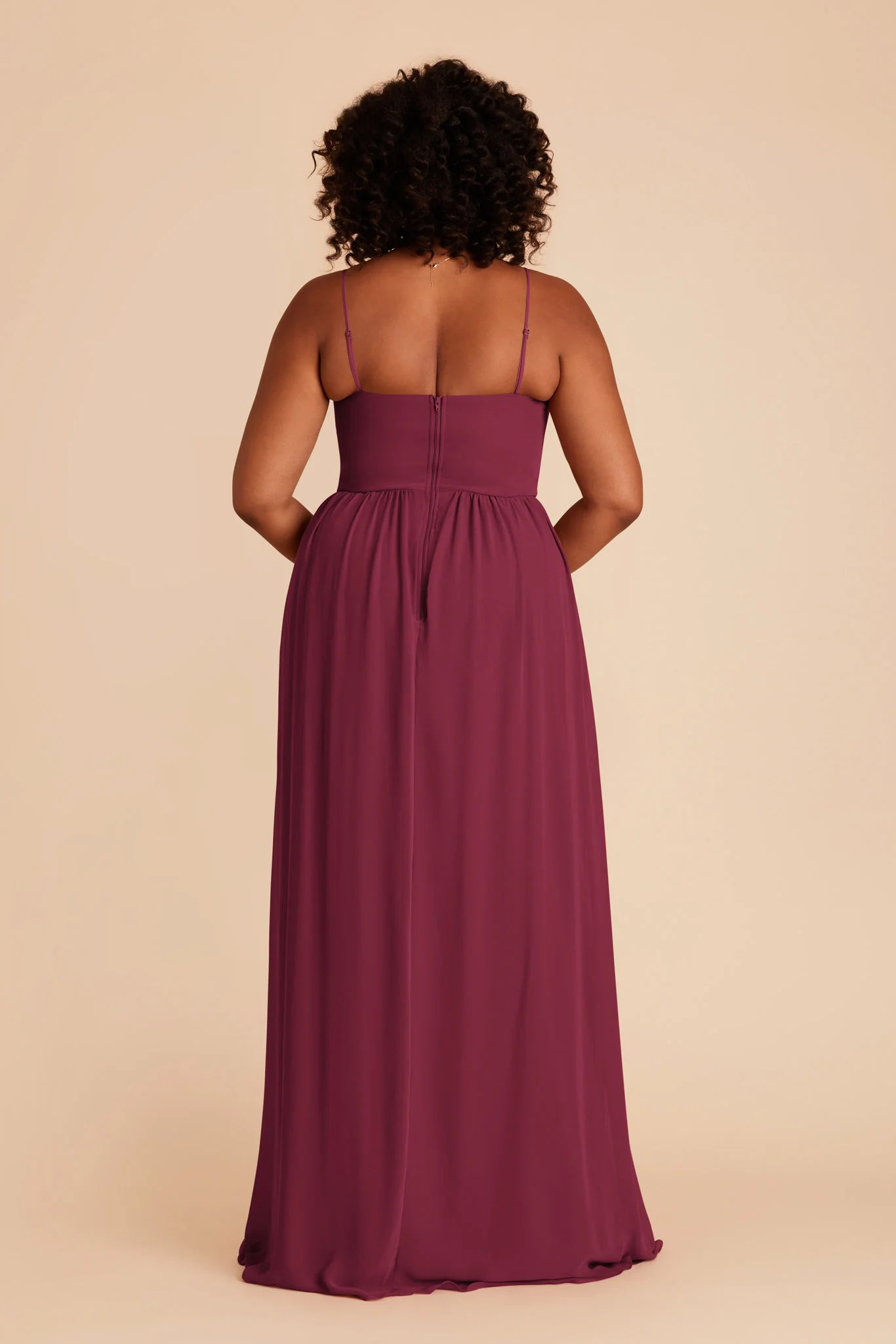 August Chiffon Dress - Berry - Image 9
