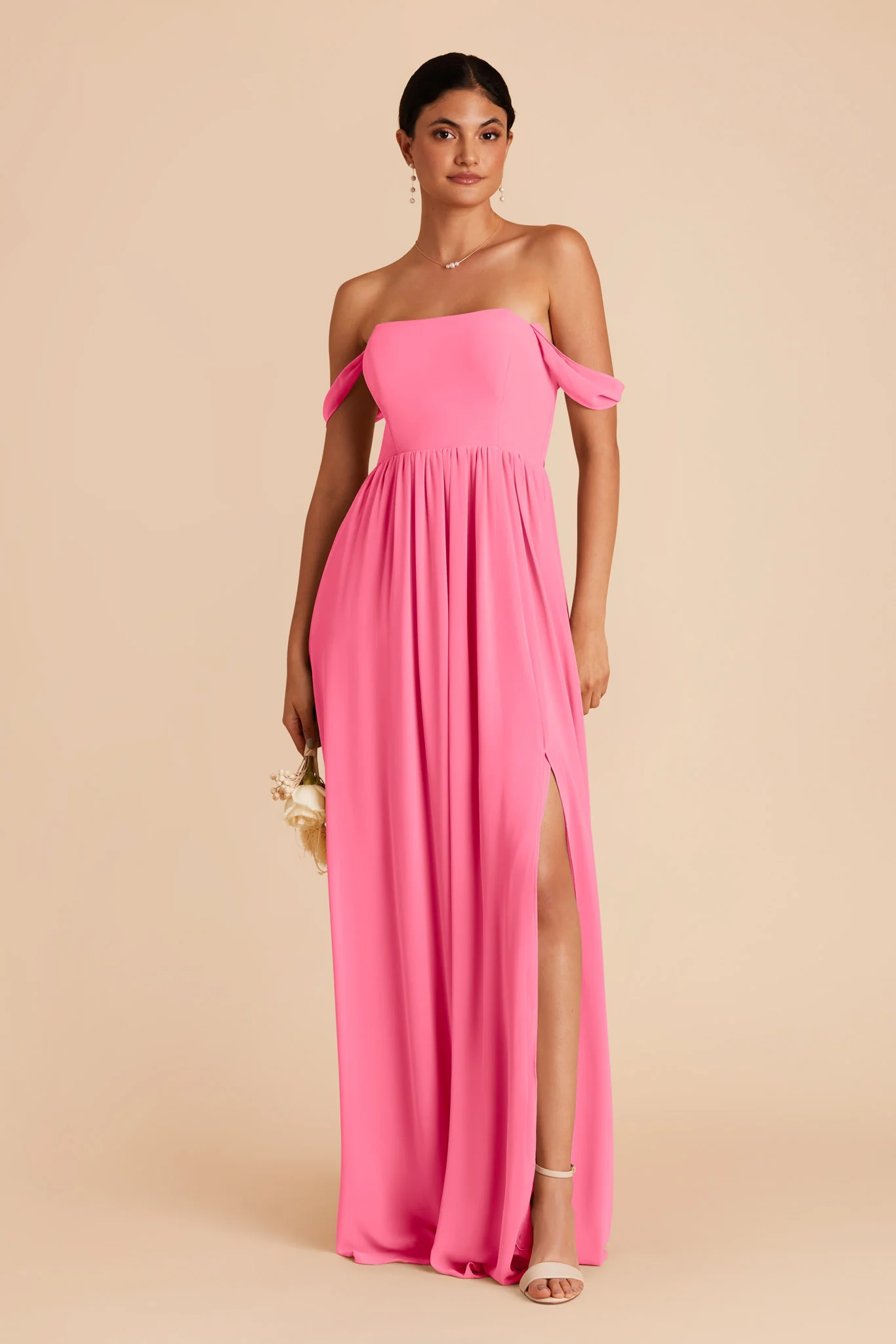 August Chiffon Dress - Bon Bon Pink - Image 3