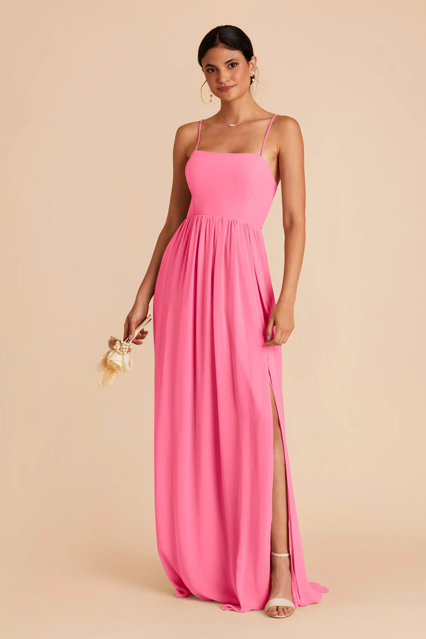 August Chiffon Dress - Bon Bon Pink - Image 5