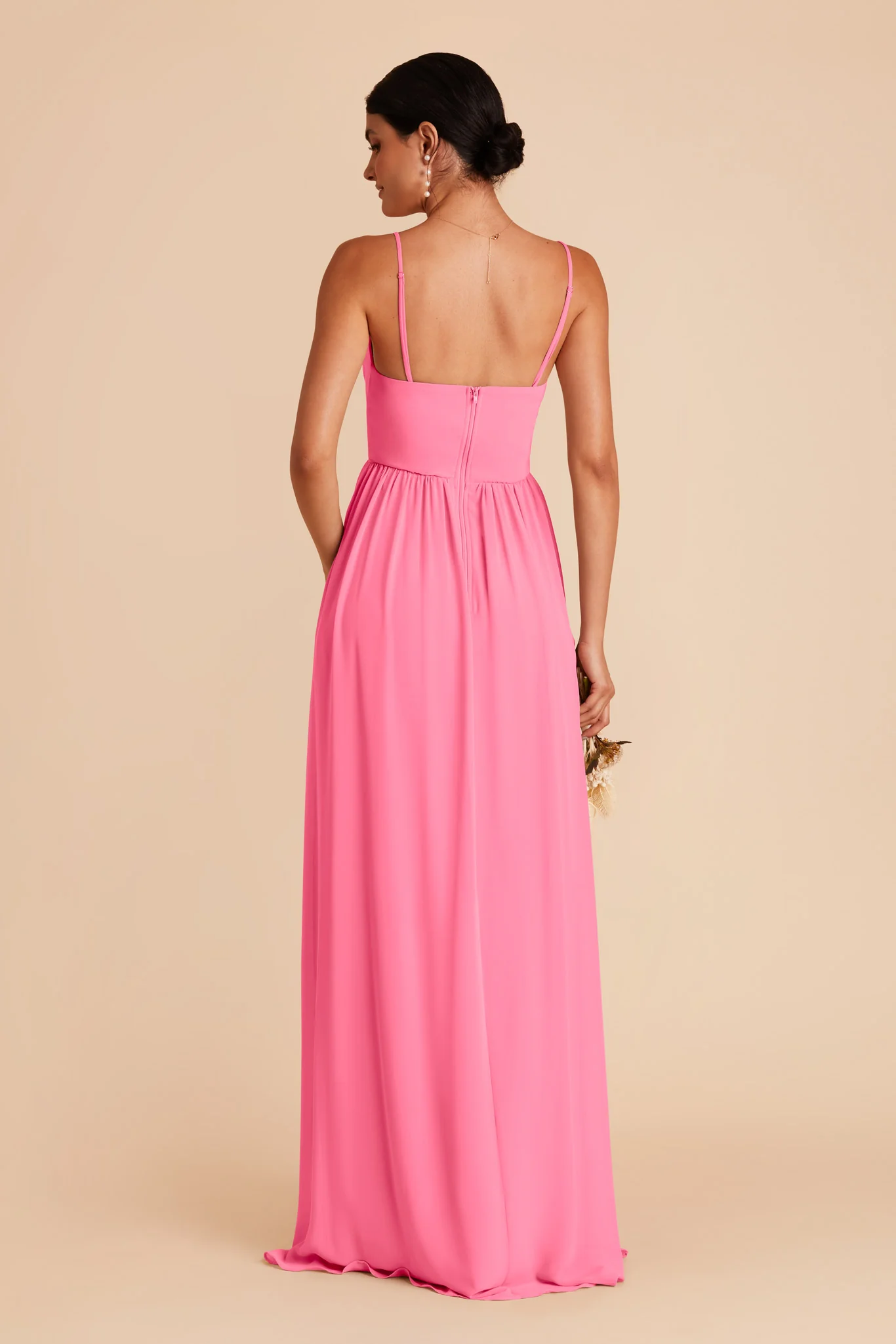 August Chiffon Dress - Bon Bon Pink - Image 6