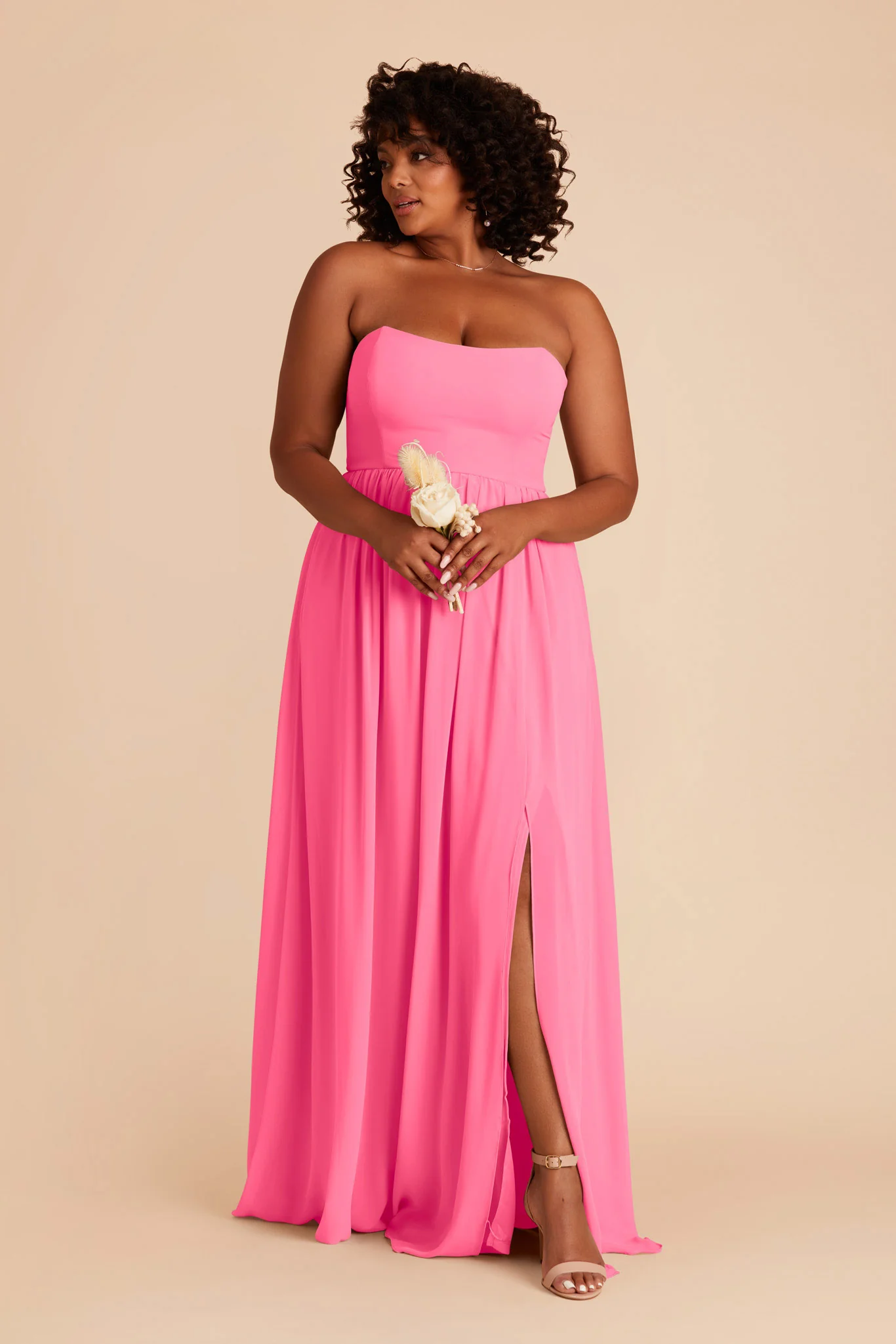 August Chiffon Dress - Bon Bon Pink - Image 8