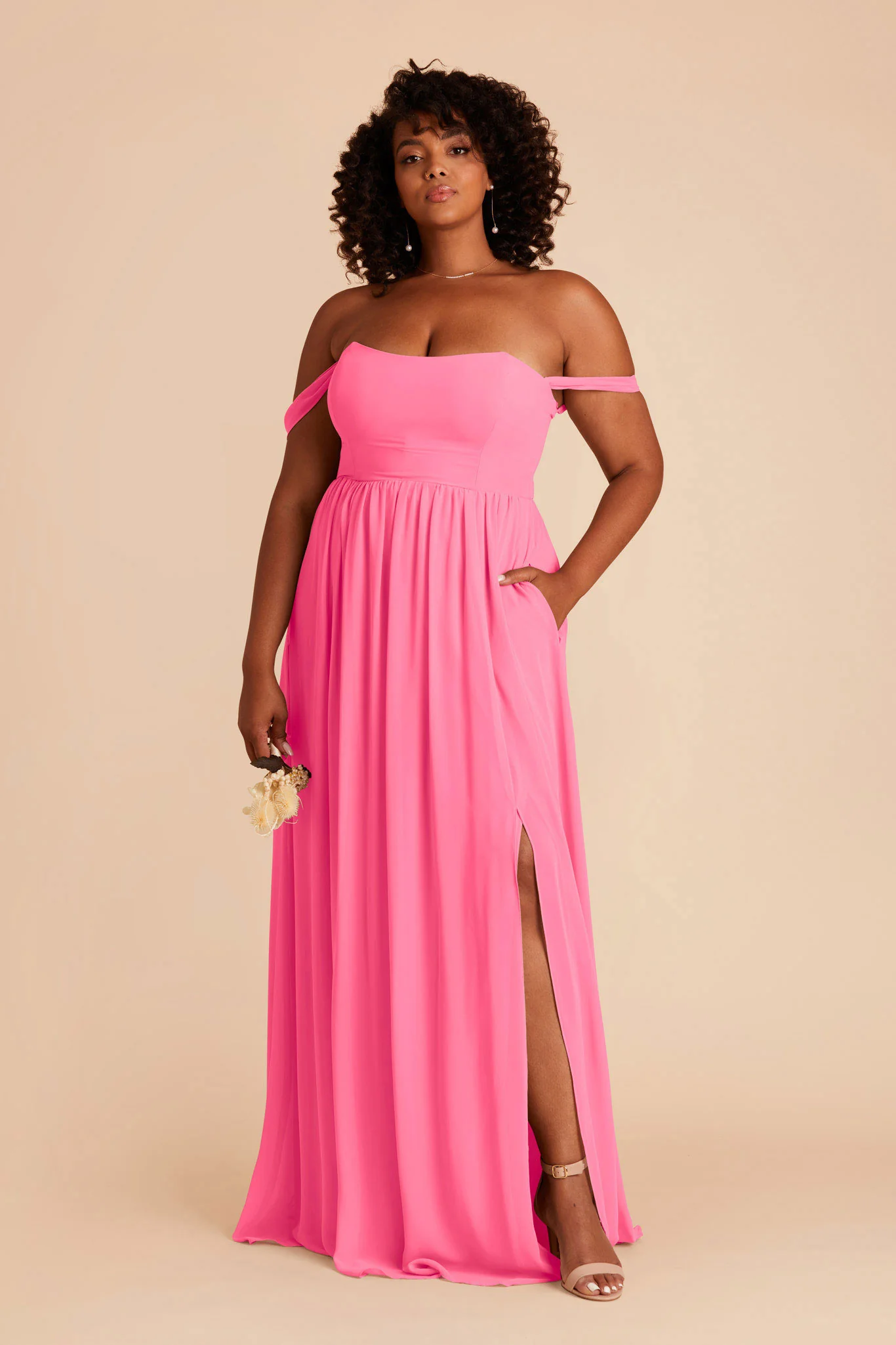August Chiffon Dress - Bon Bon Pink - Image 9