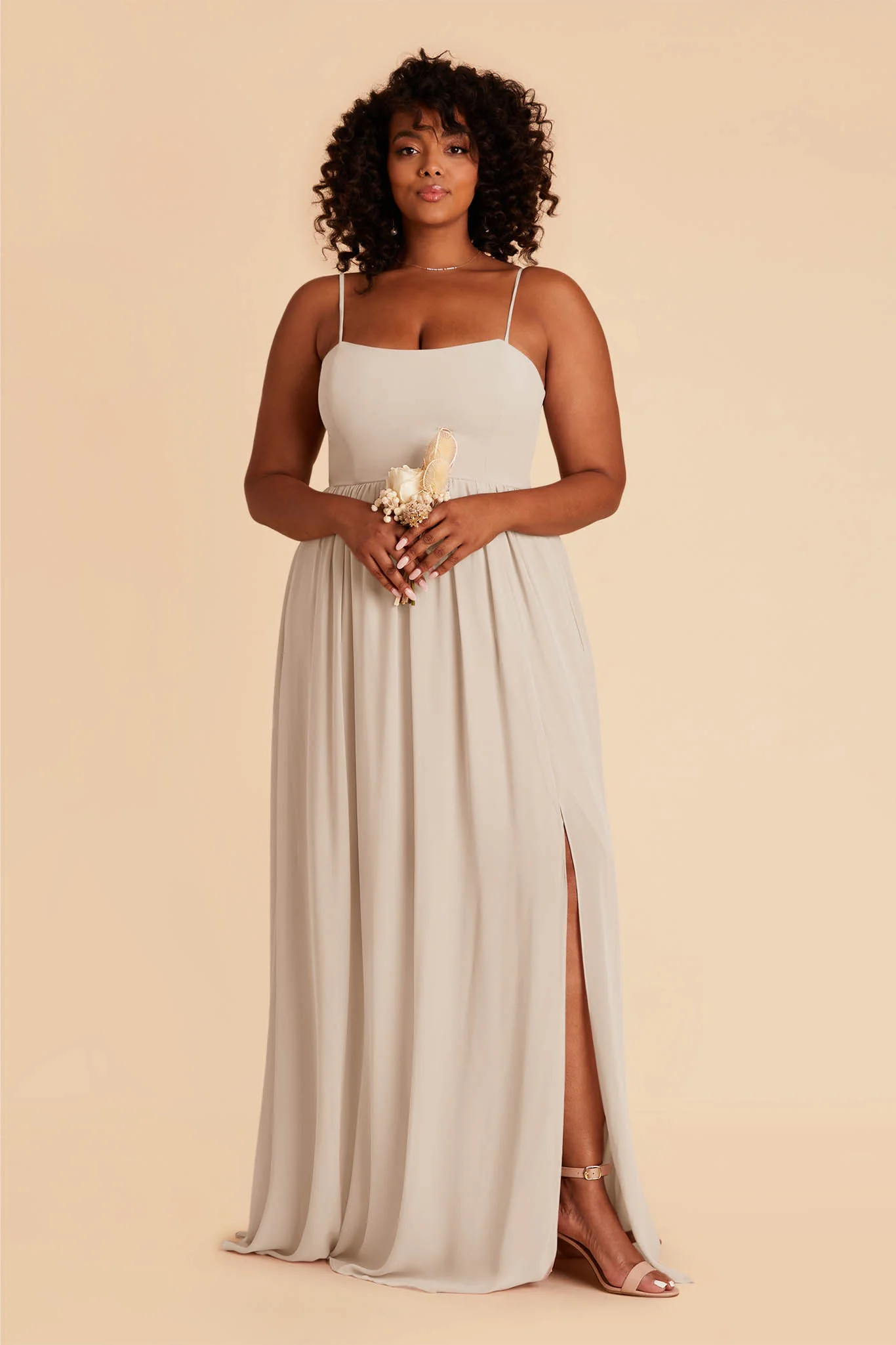 August Chiffon Dress - Classic Champagne - Image 2