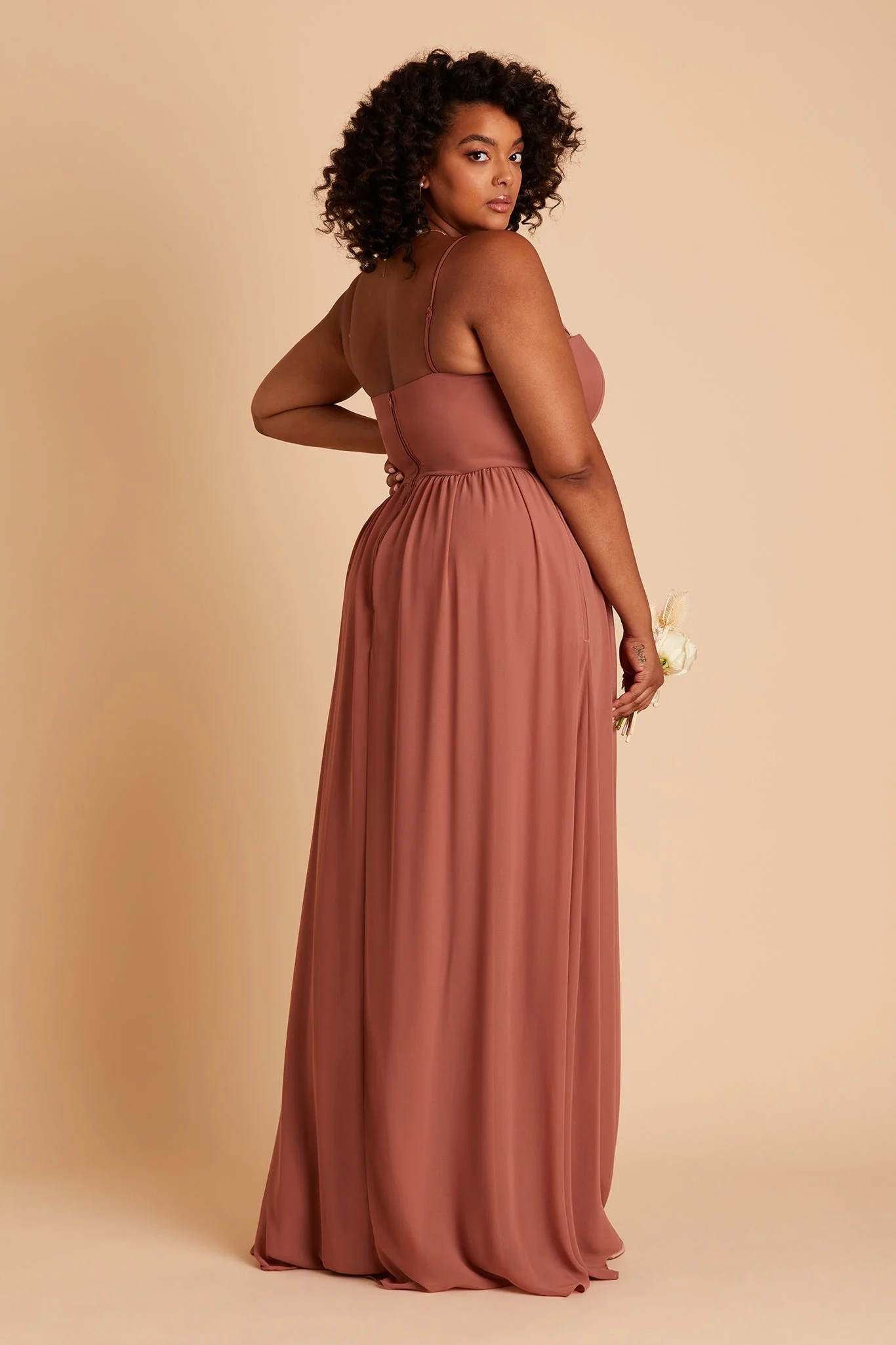 August Chiffon Dress - Desert Rose - Image 16