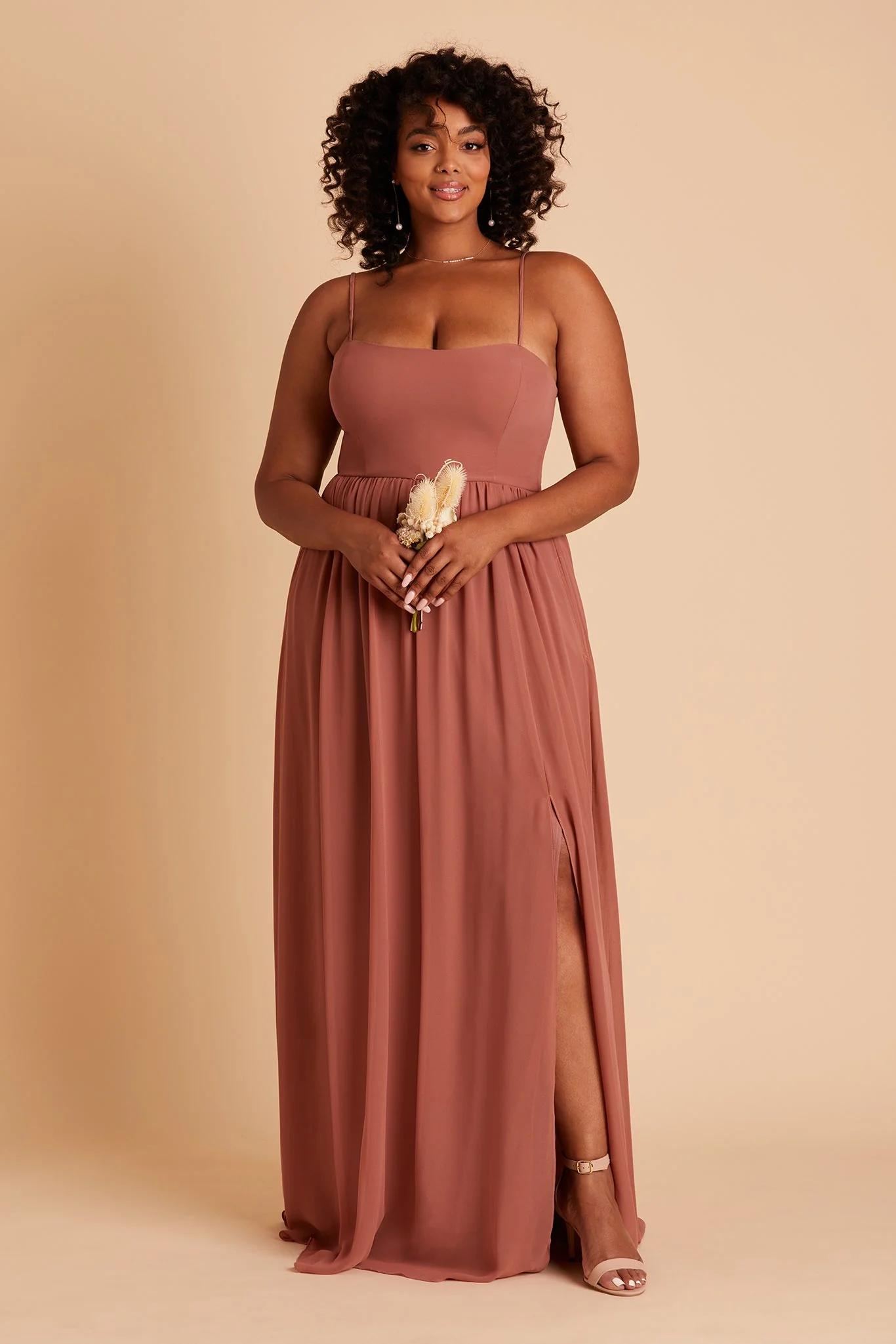 August Chiffon Dress - Desert Rose - Image 17