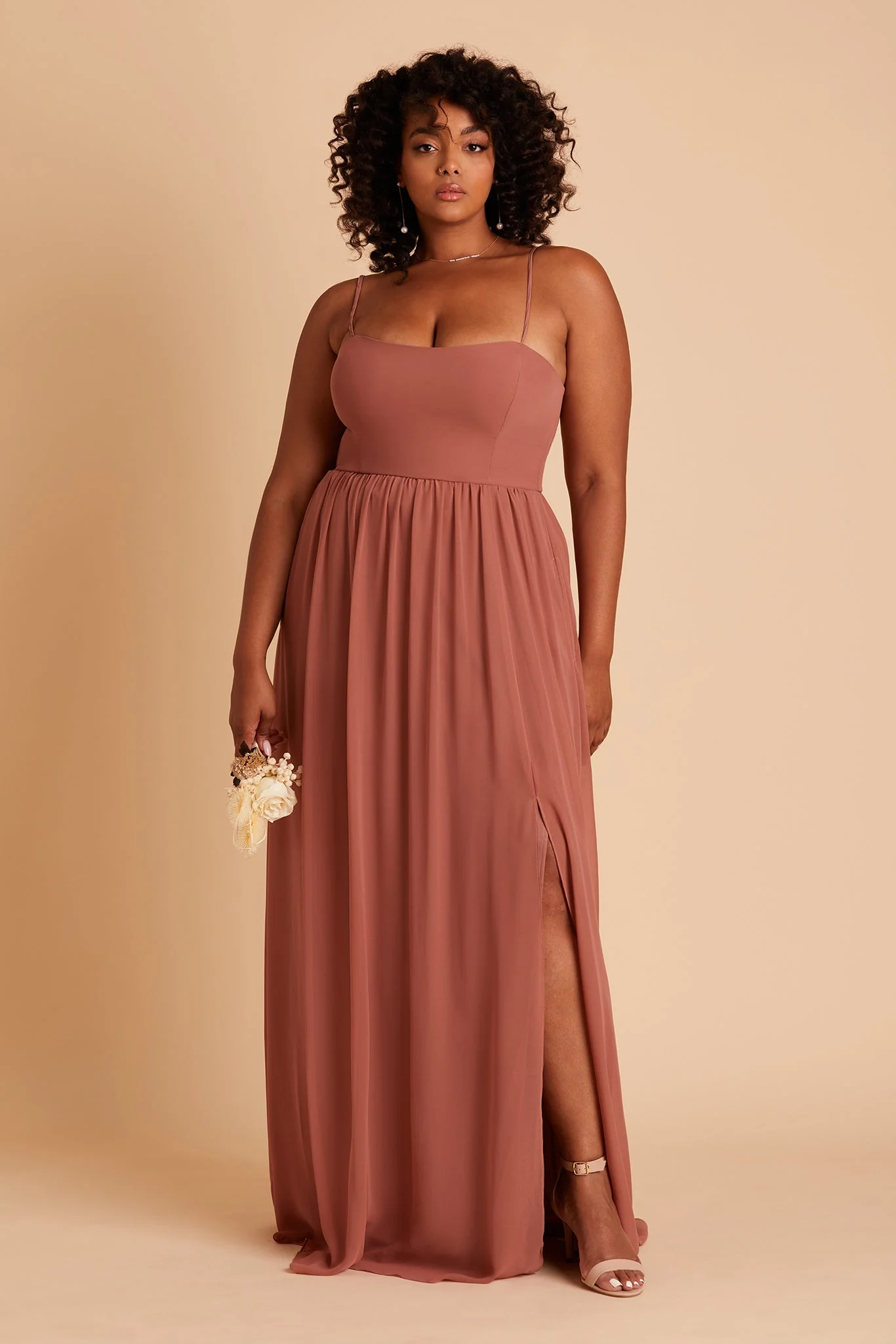 August Chiffon Dress - Desert Rose - Image 18