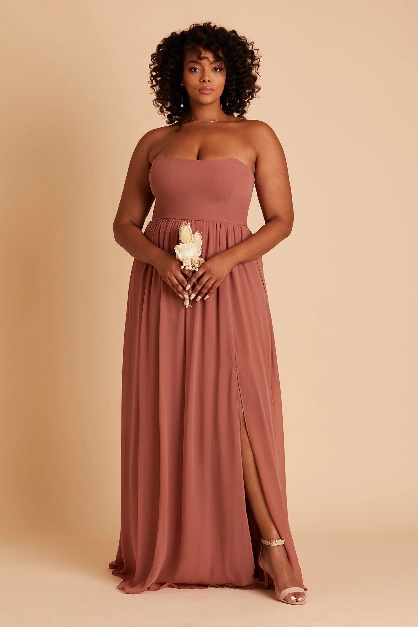 August Chiffon Dress - Desert Rose - Image 19