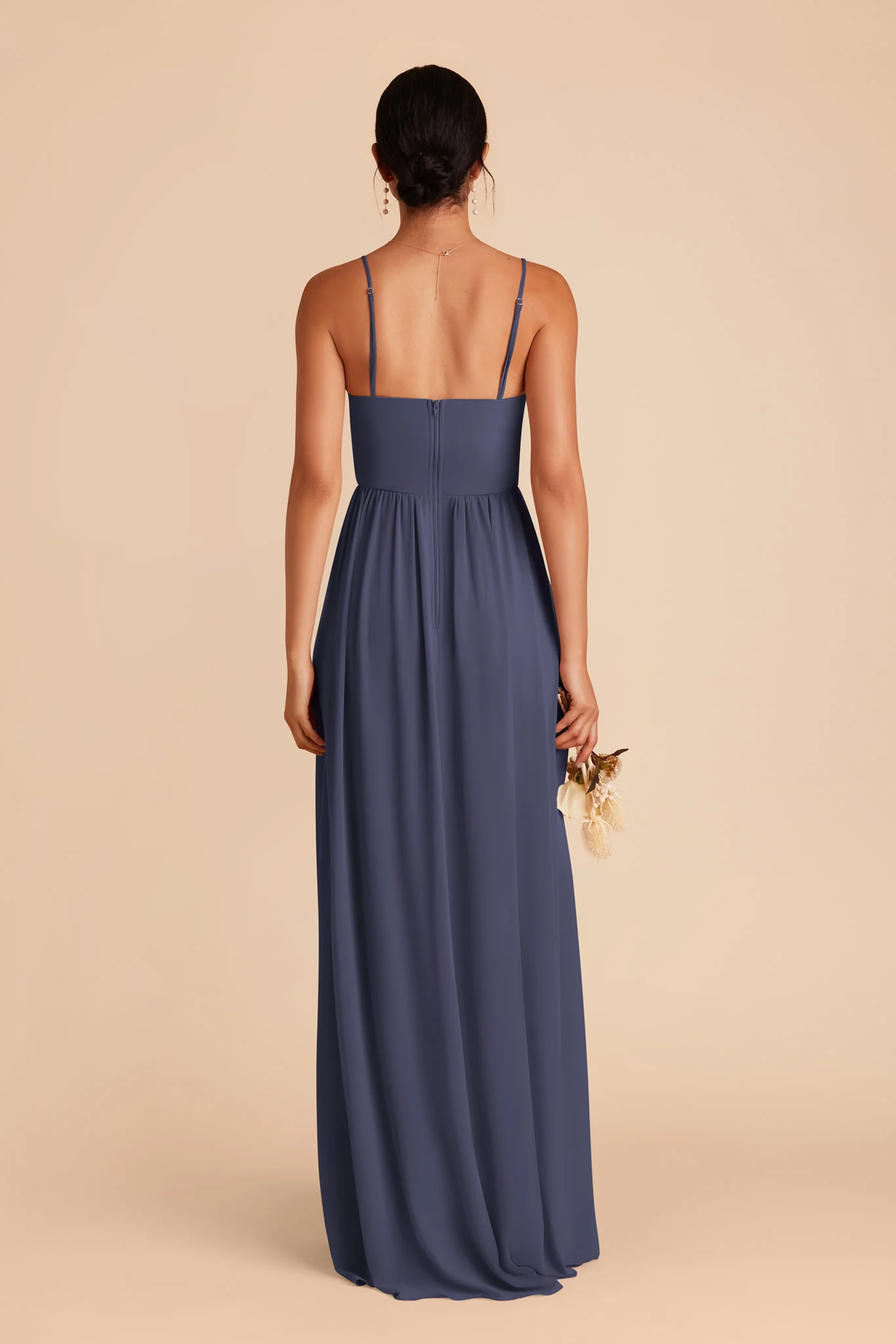 August Chiffon Dress - Dusk Blue - Image 7