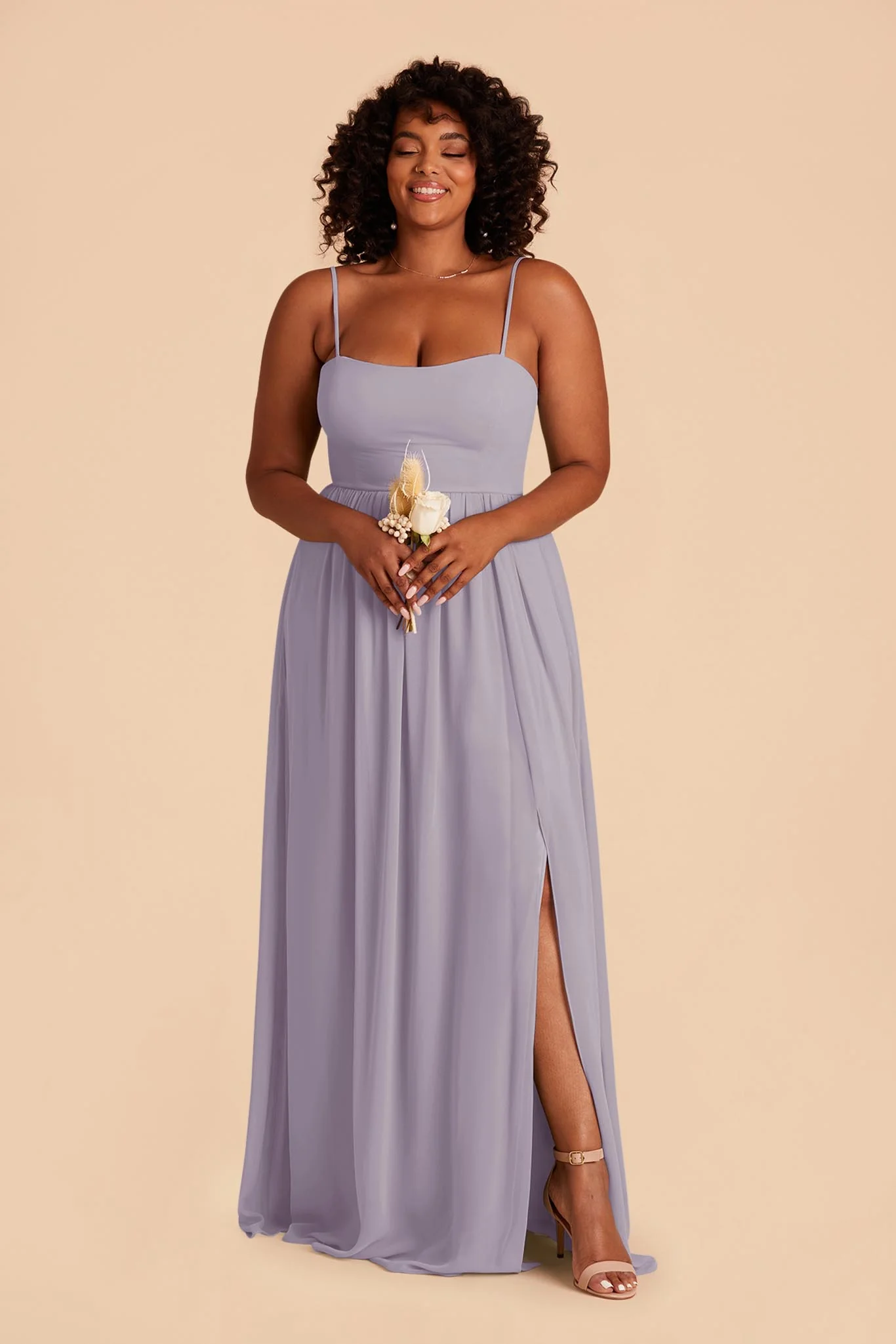 August Chiffon Dress - Dusty Lilac - Image 2