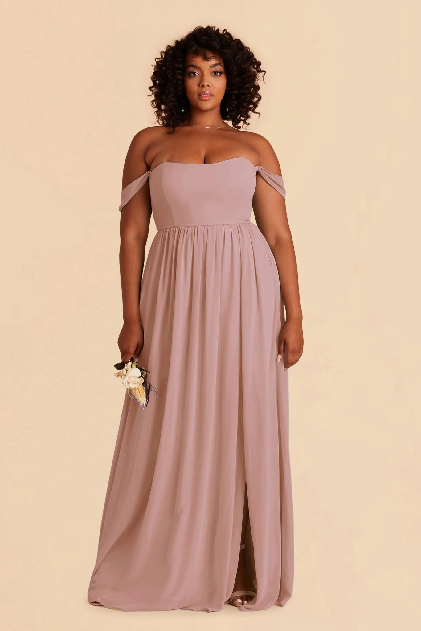 August Chiffon Dress - English Rose - Image 2