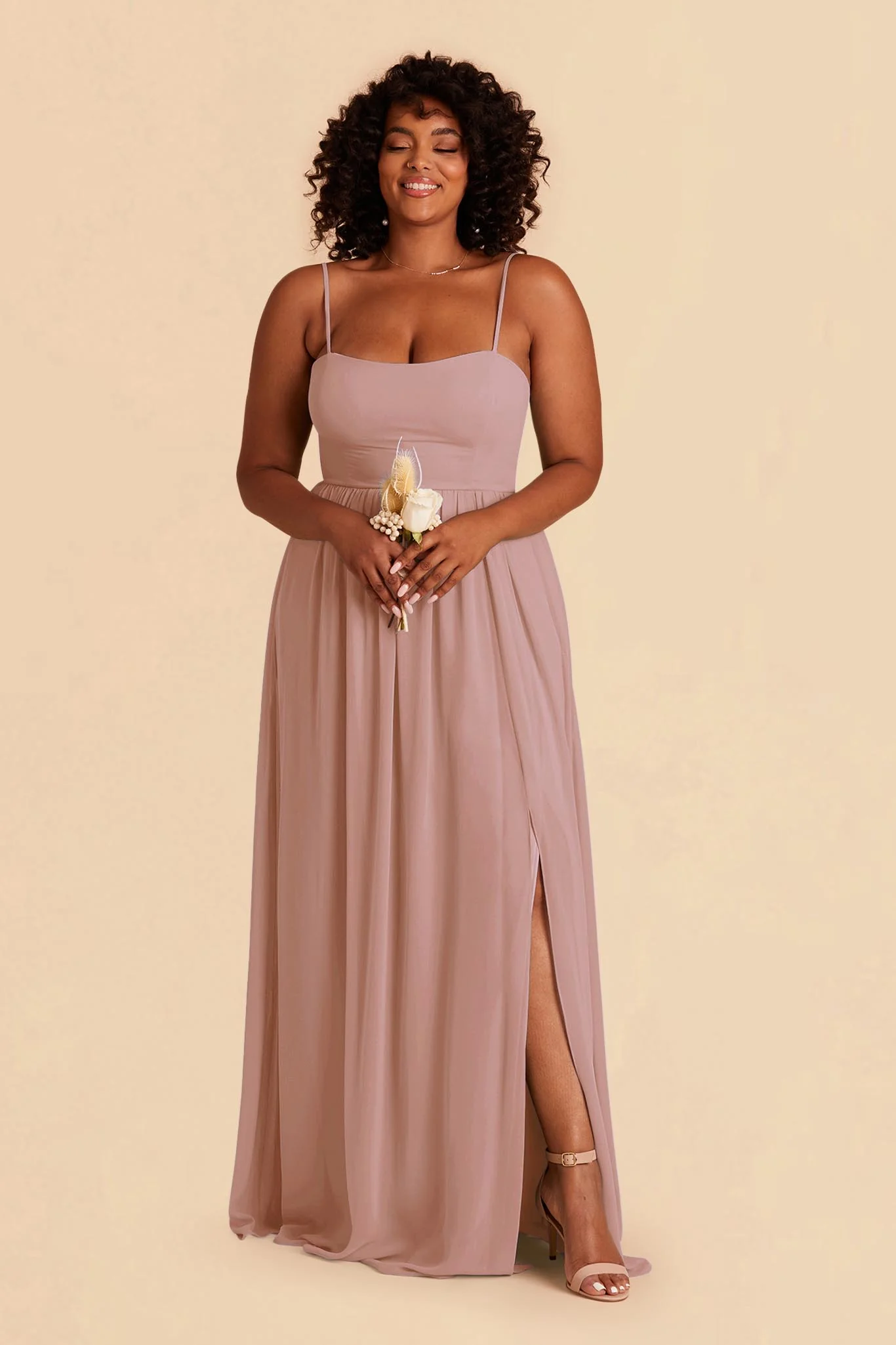 August Chiffon Dress - English Rose - Image 6