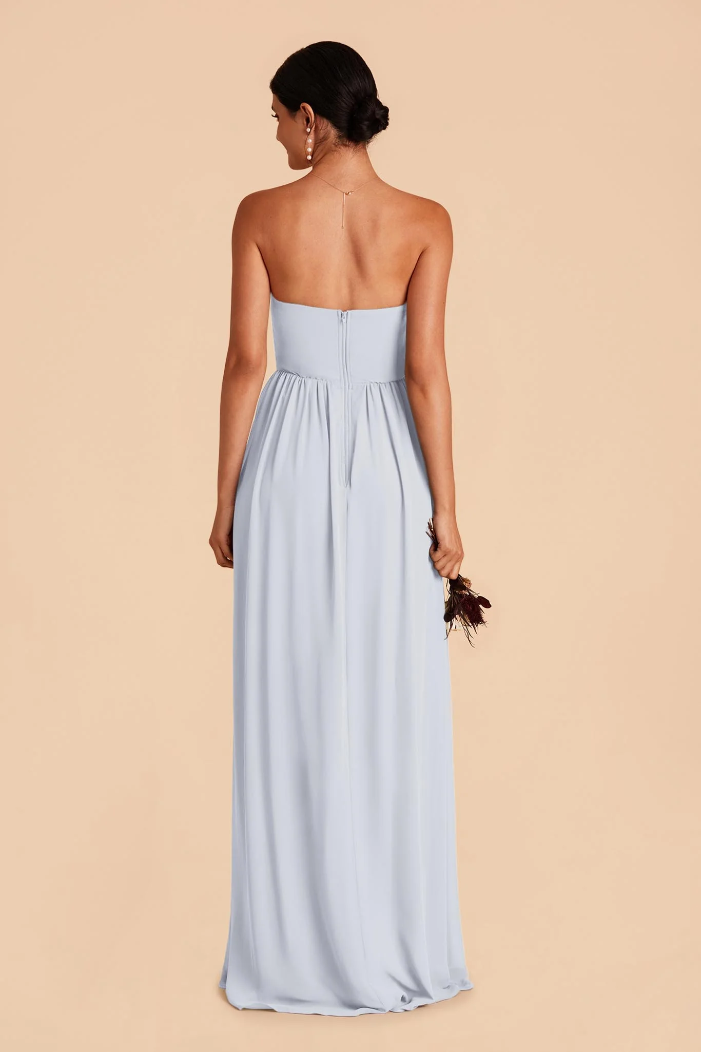 August Chiffon Dress - Ice Blue - Image 4
