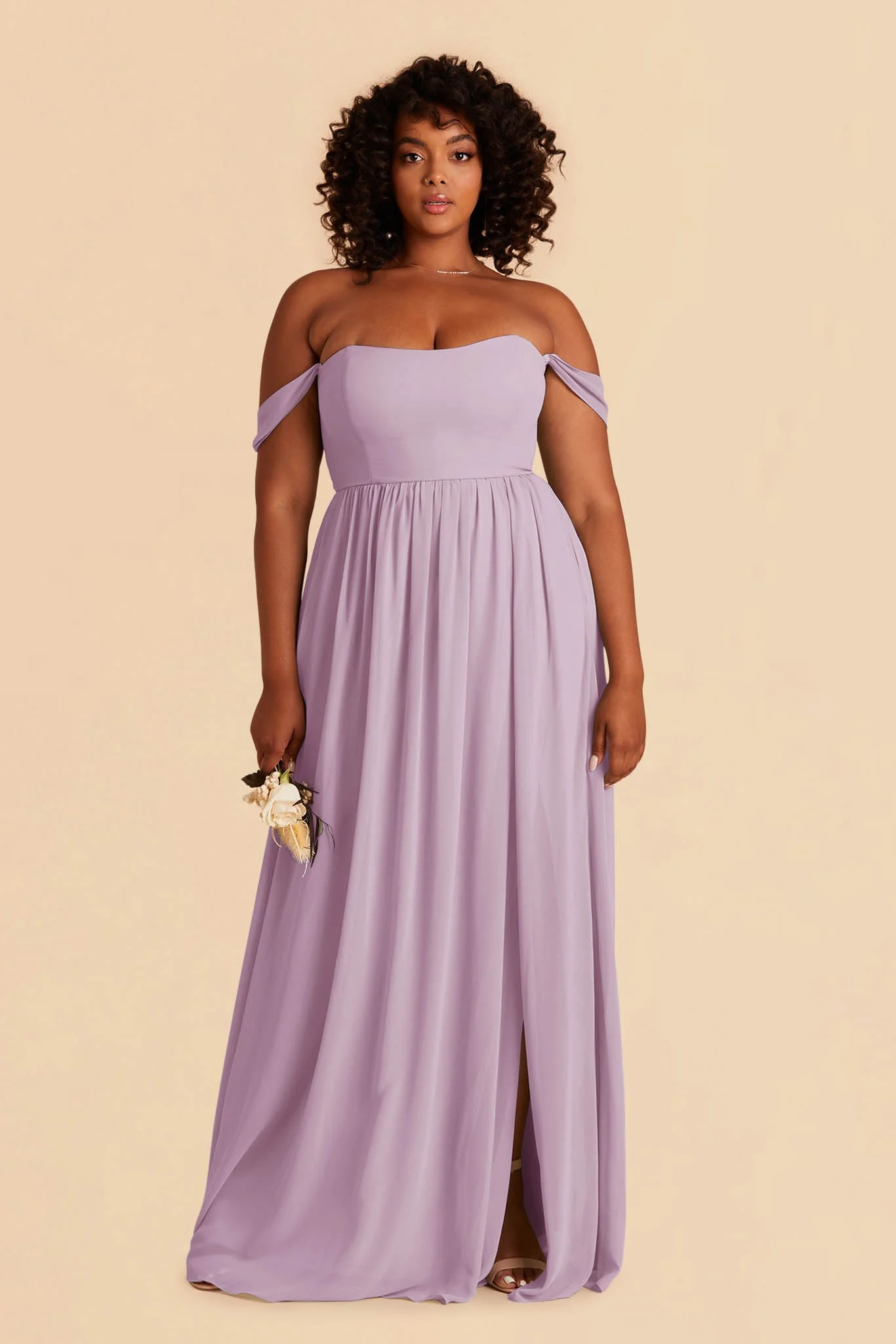 August Chiffon Dress - Lavender - Image 6