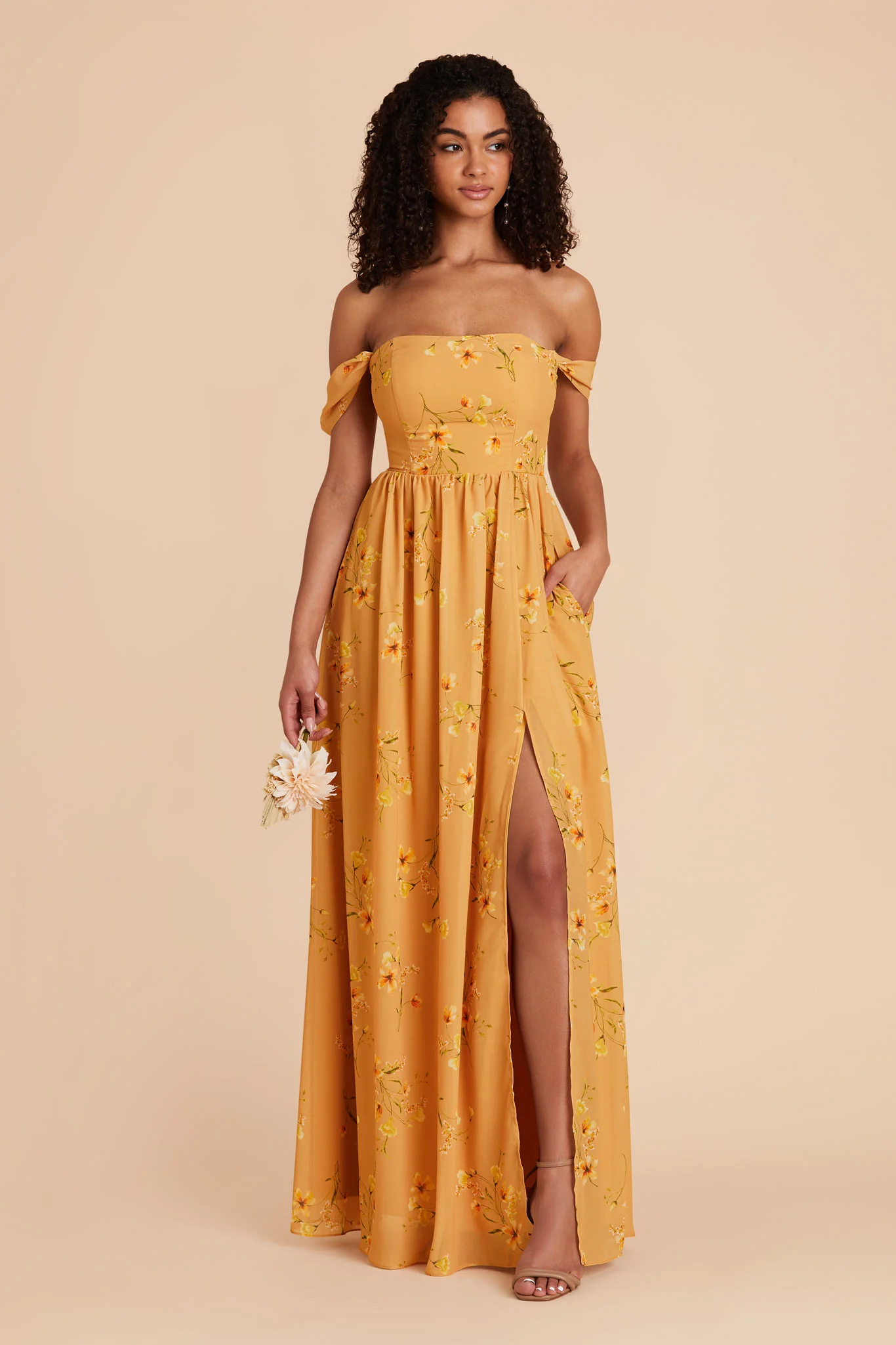 August Chiffon Dress - Marigold Le Fleur - Image 4