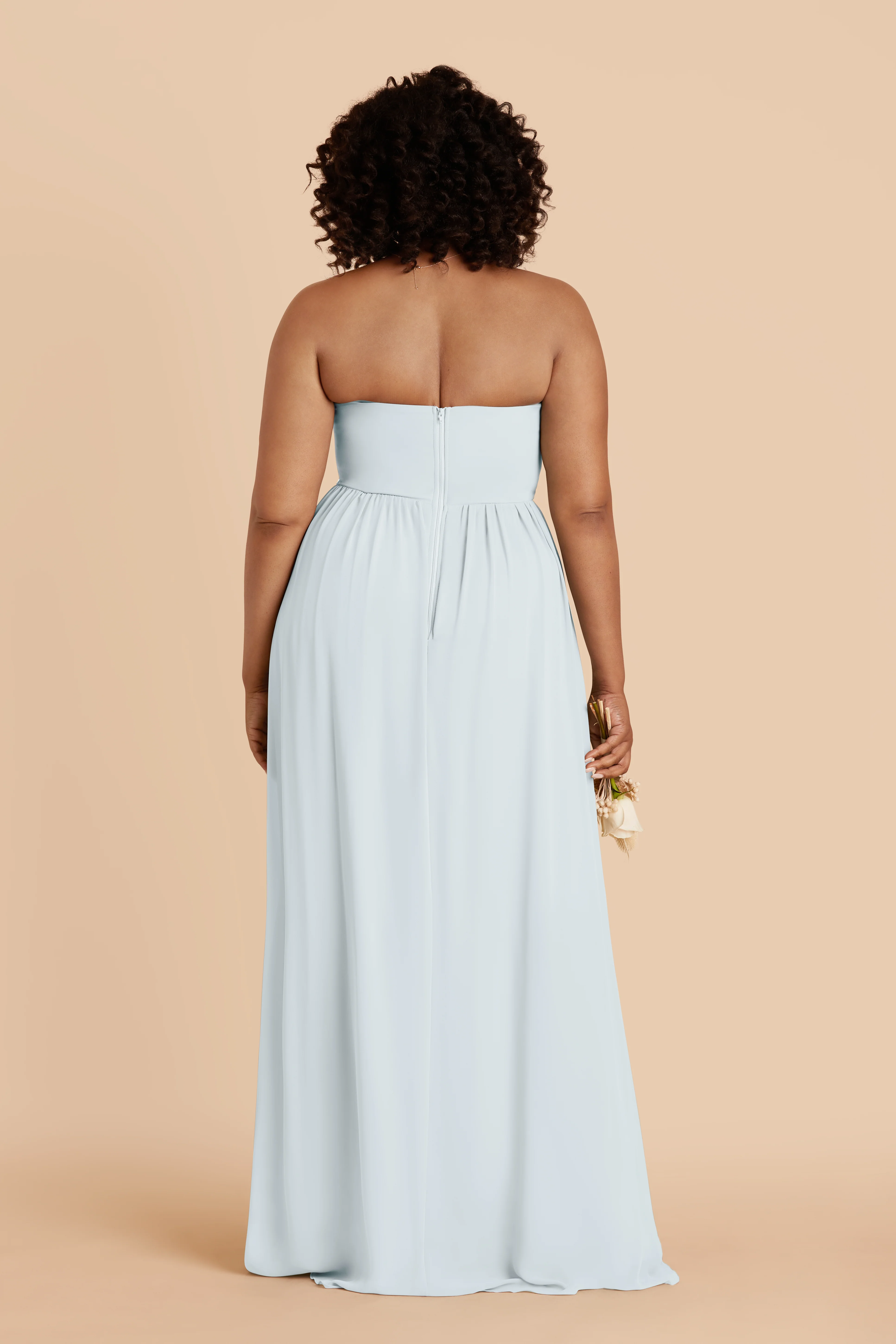 August Chiffon Dress - Mist Blue - Image 5