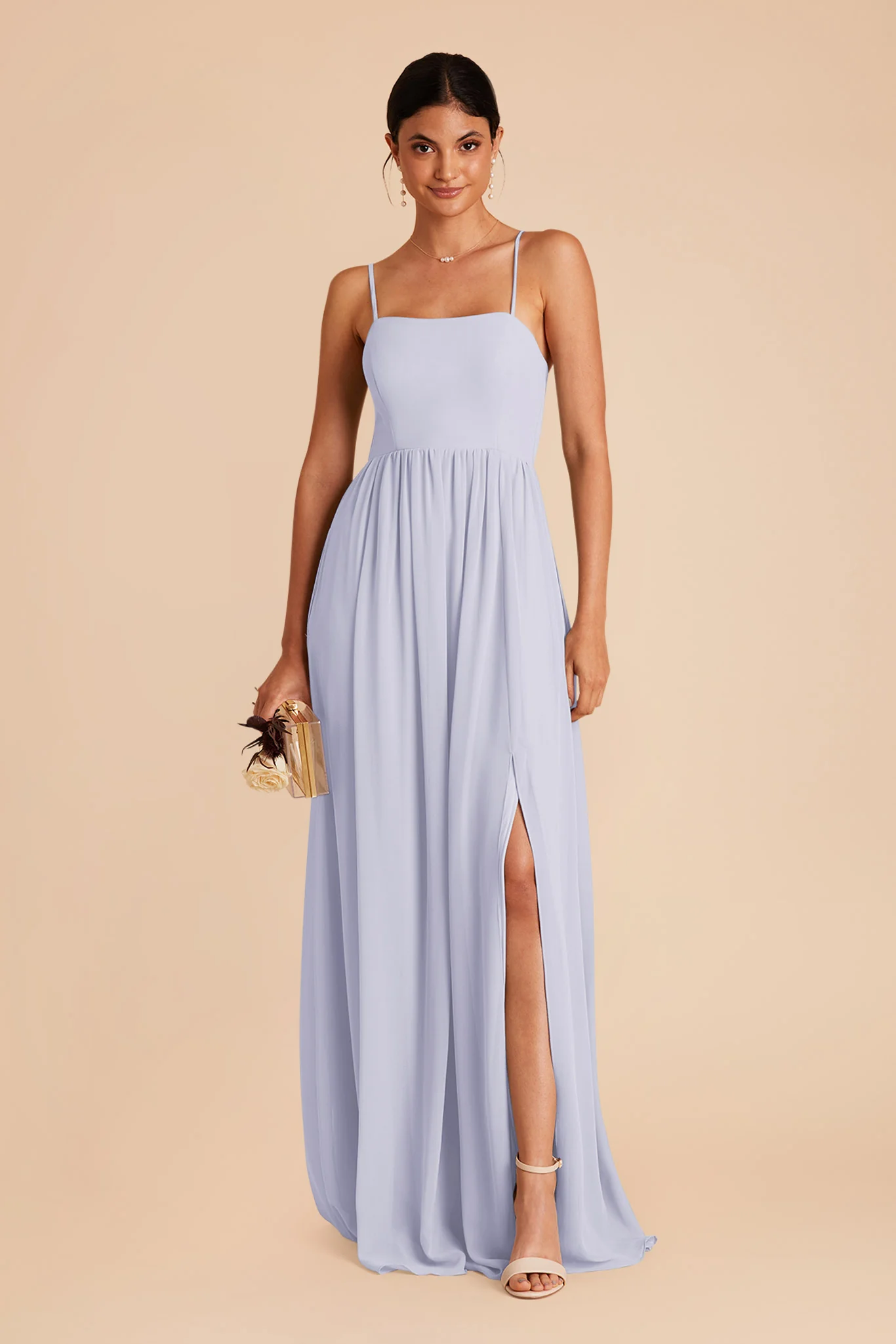 August Chiffon Dress - Periwinkle Blue - Image 3