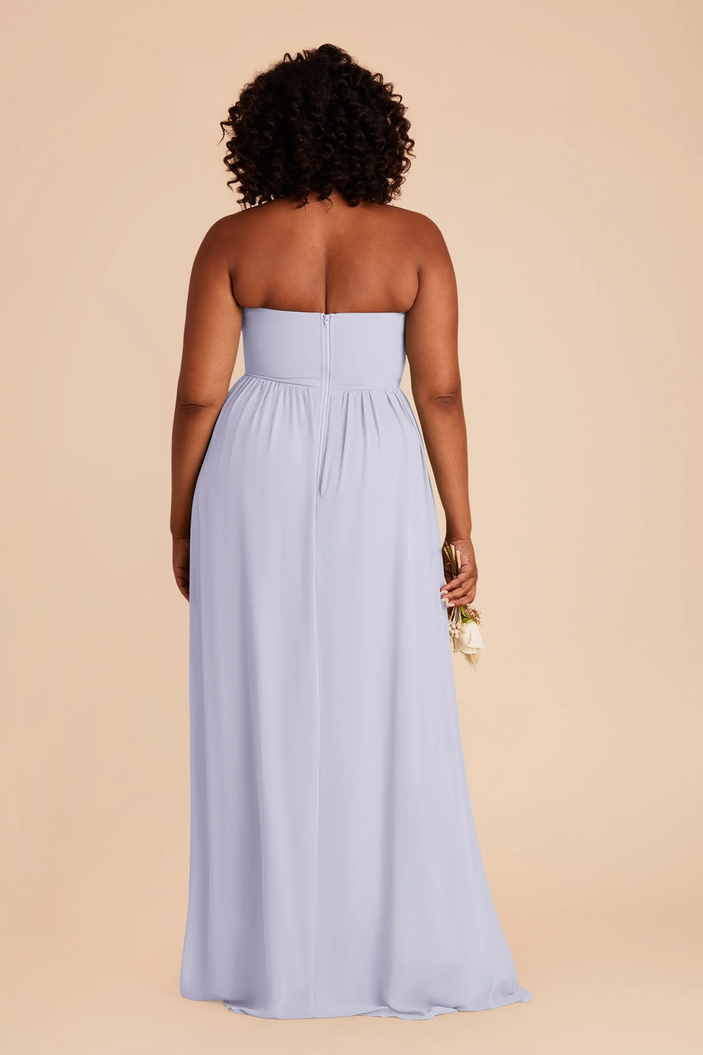 August Chiffon Dress - Periwinkle Blue - Image 8
