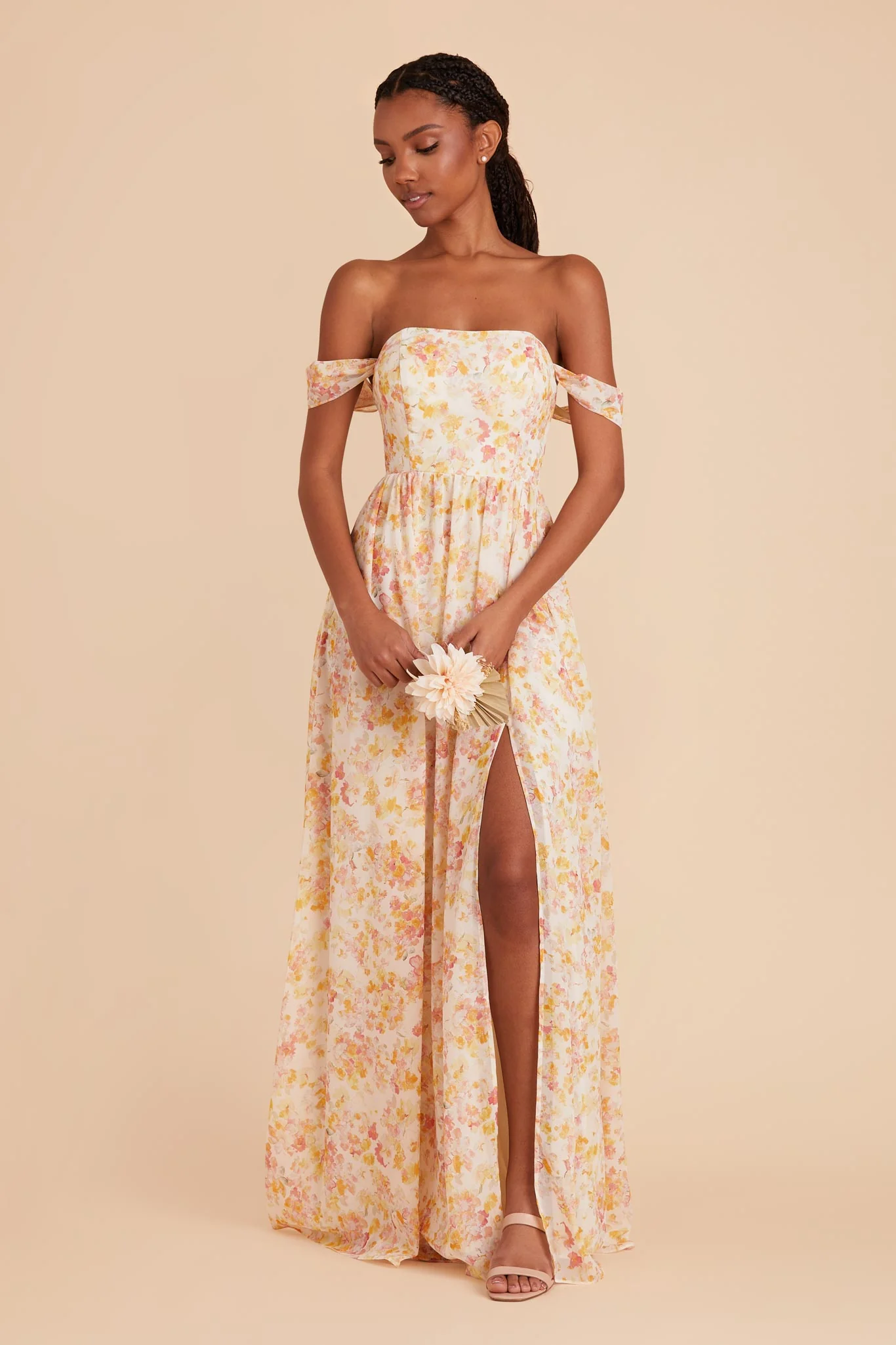 August Chiffon Dress - Pressed Floral - Image 3