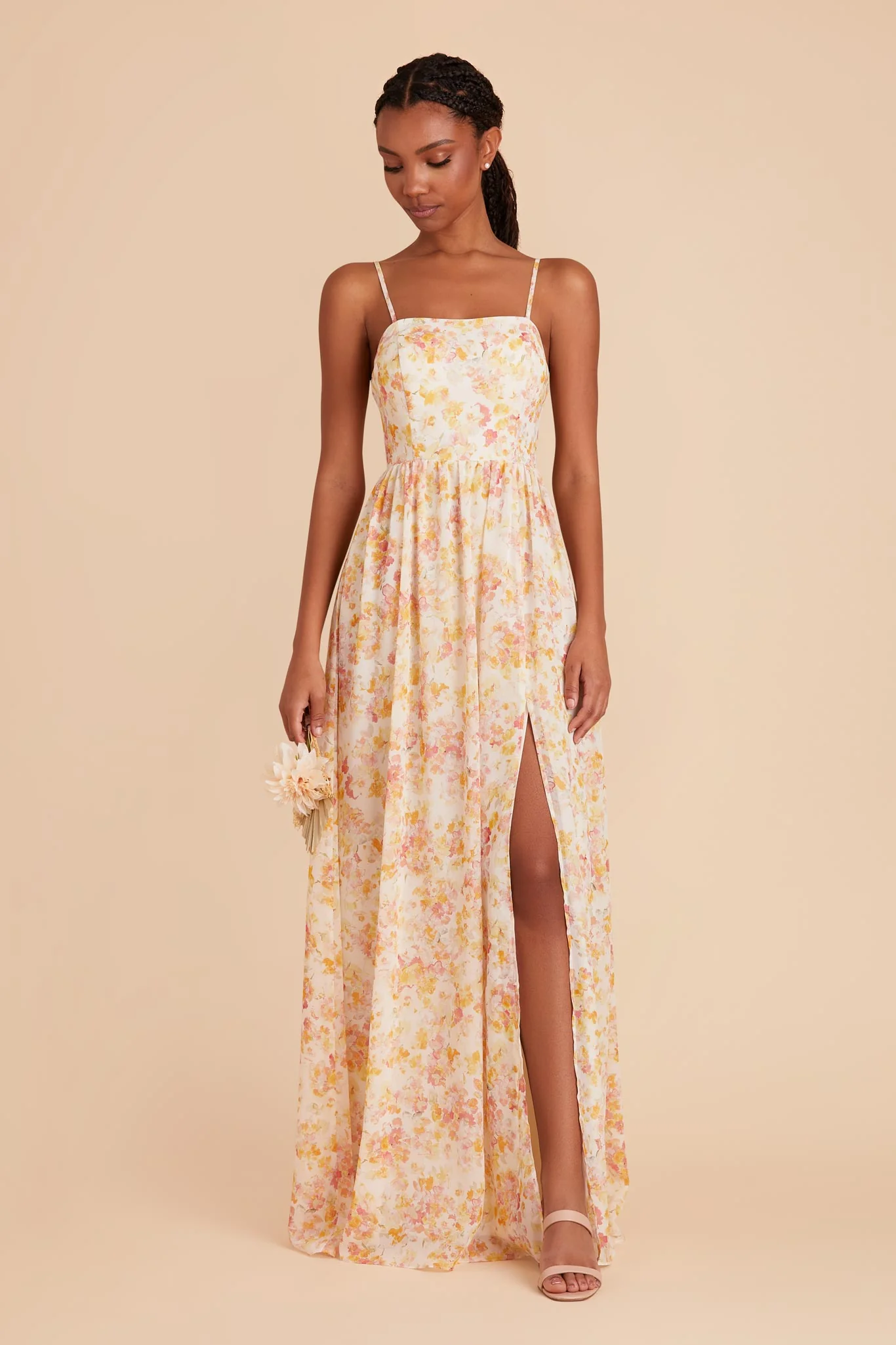 August Chiffon Dress - Pressed Floral - Image 4