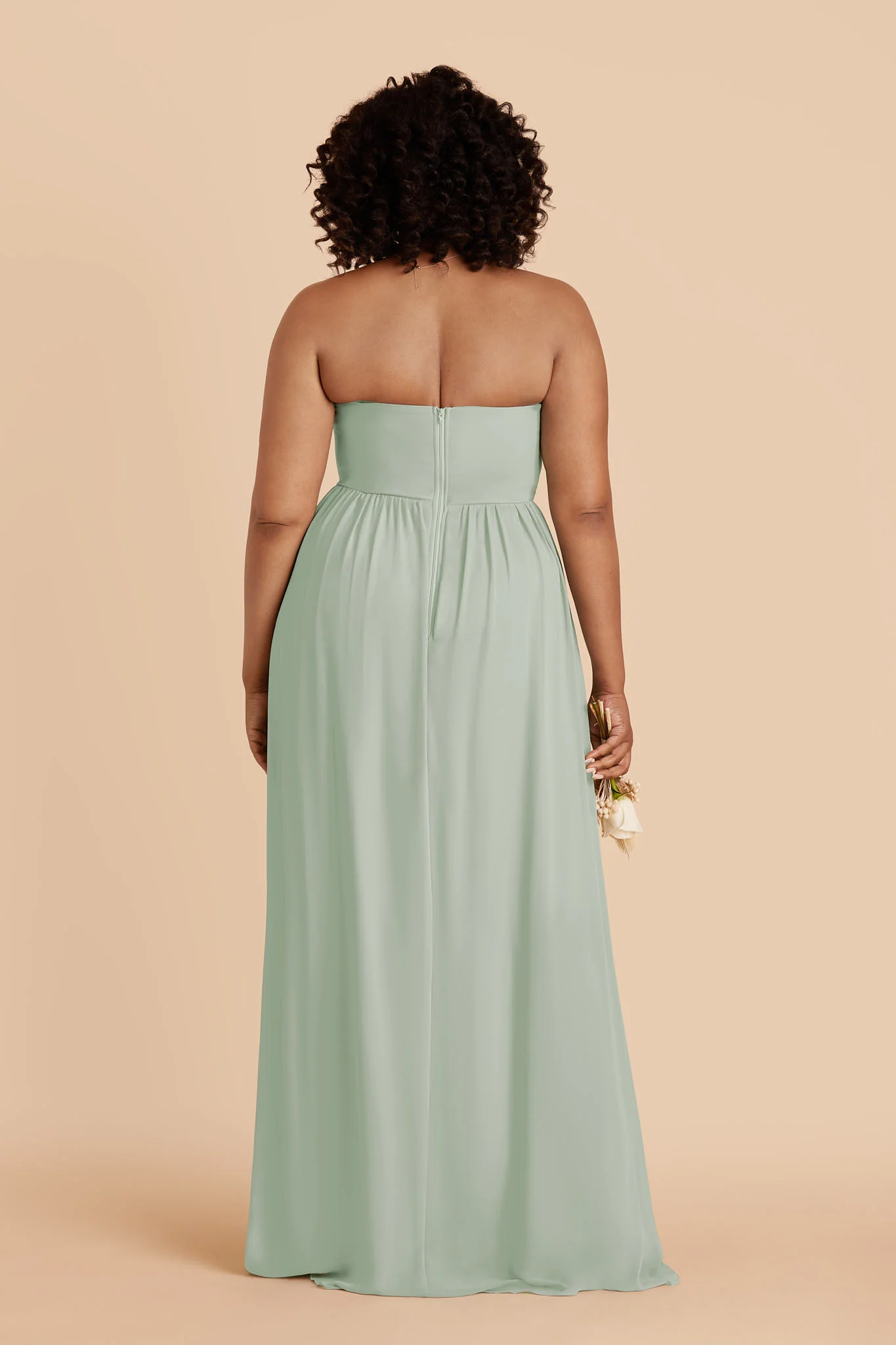 August Chiffon Dress - Sage - Image 6
