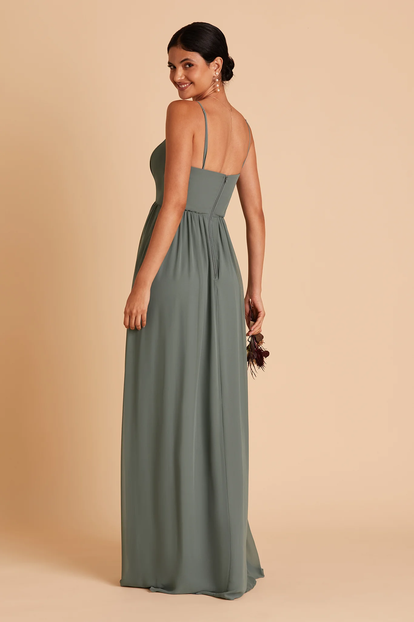 August Chiffon Dress - Sea Glass - Image 11