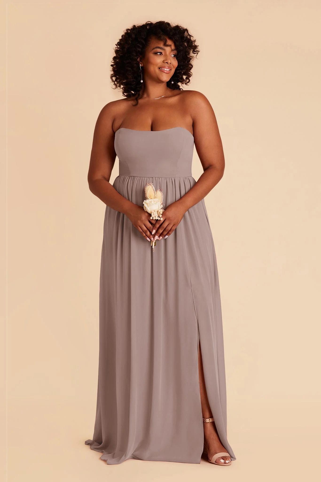 August Chiffon Dress - Toffee - Image 2