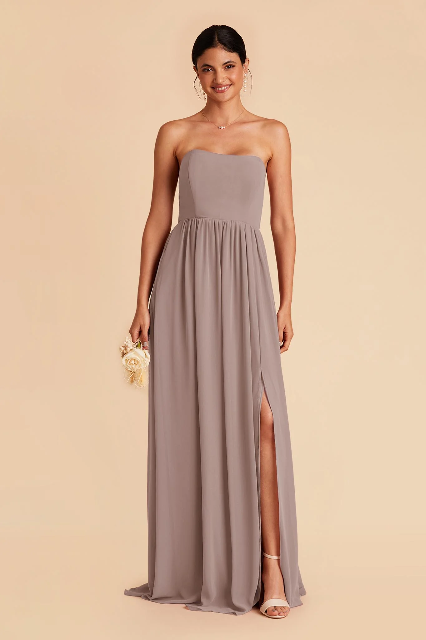 August Chiffon Dress - Toffee - Image 3