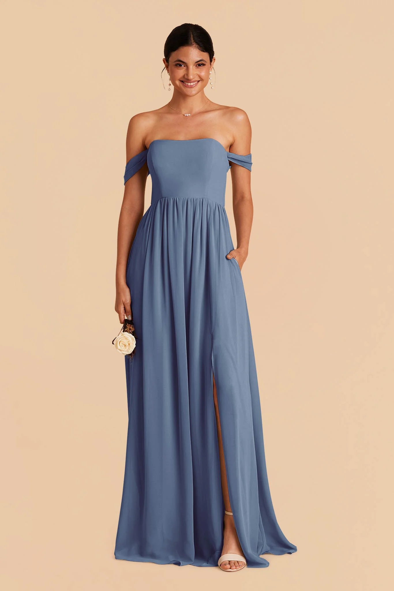 August Chiffon Dress - Twilight