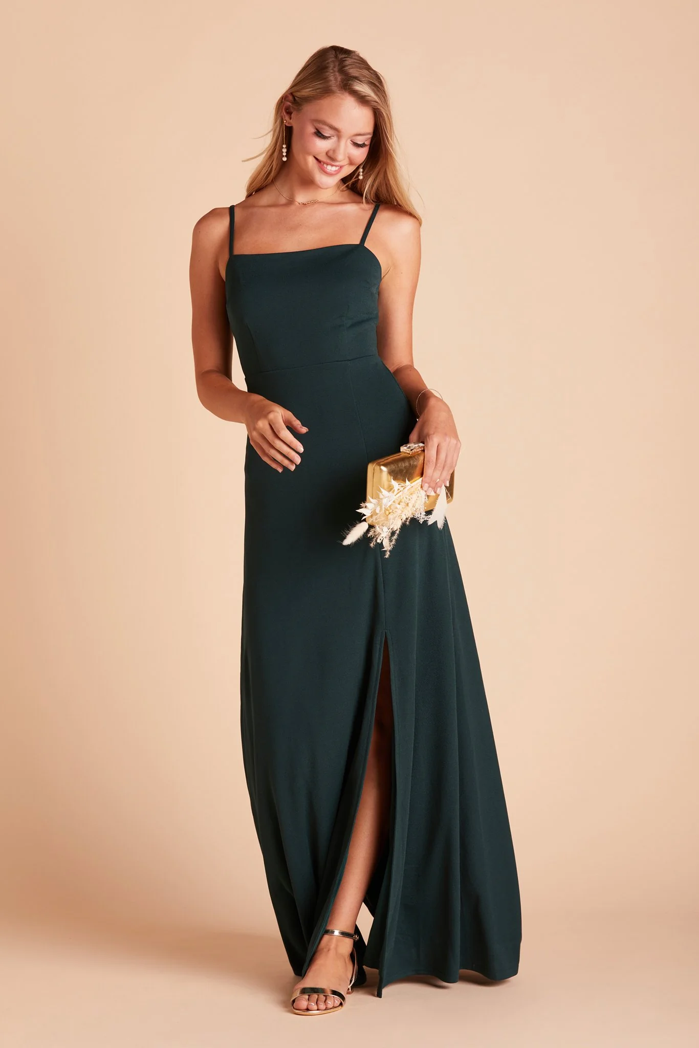 Benny Crepe Dress - Emerald