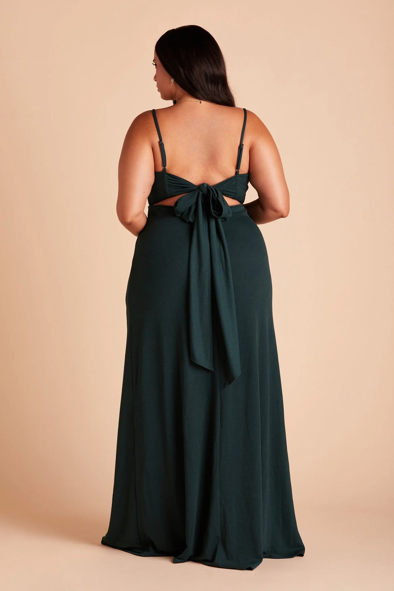 Benny Crepe Dress - Emerald - Image 16
