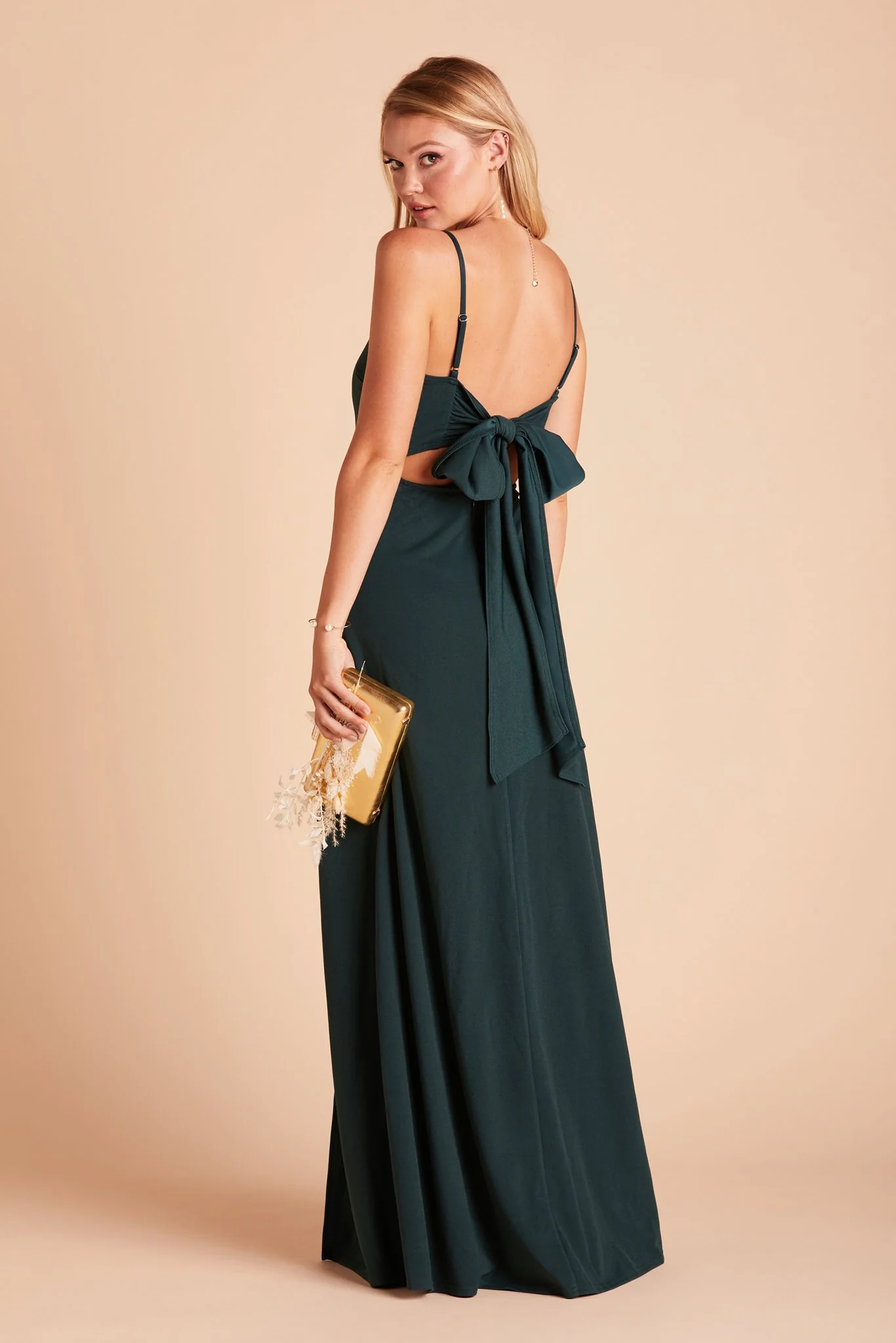 Benny Crepe Dress - Emerald - Image 4