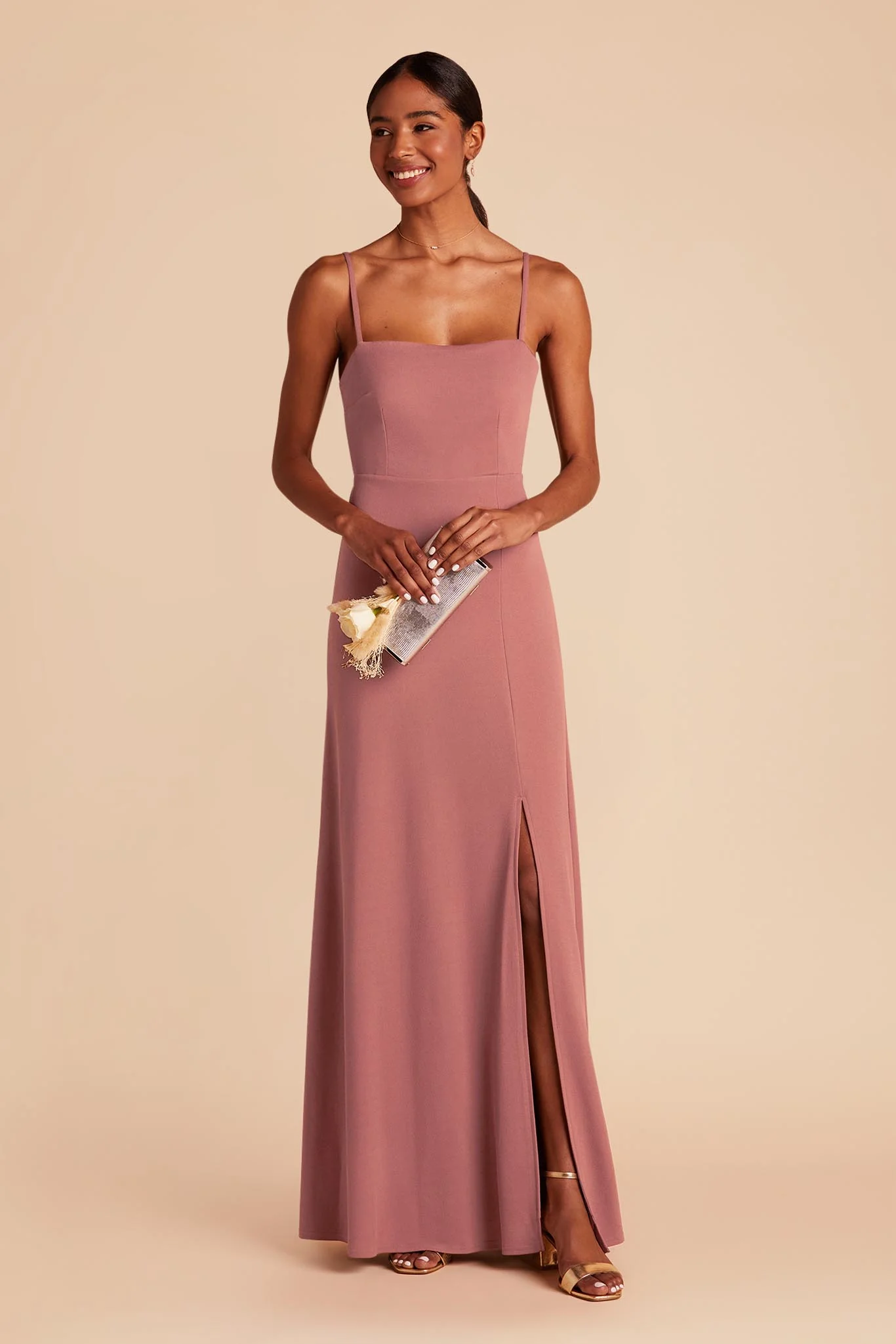 Benny Crepe Dress - Mulberry - Image 3