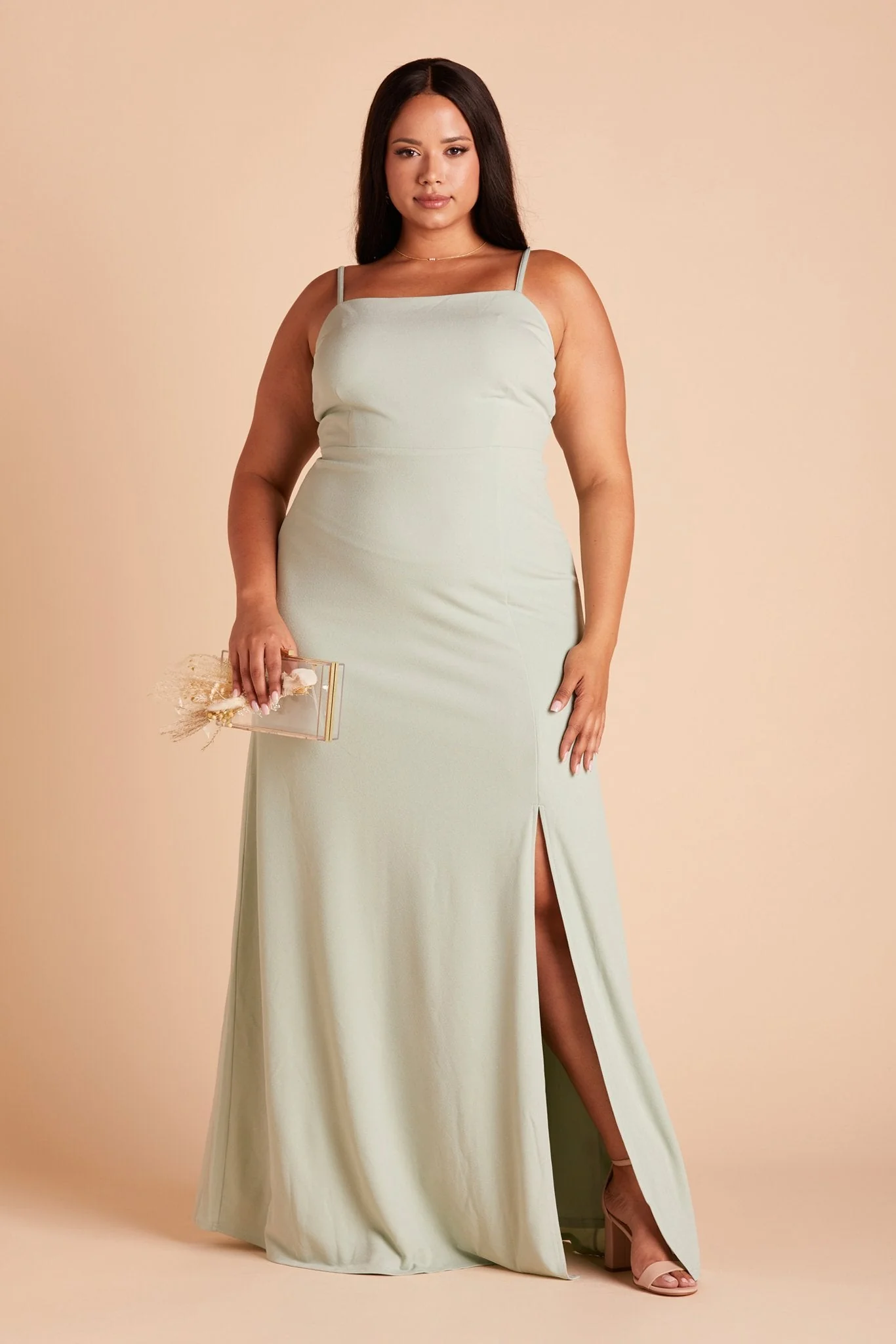 Benny Crepe Dress - Sage - Image 2