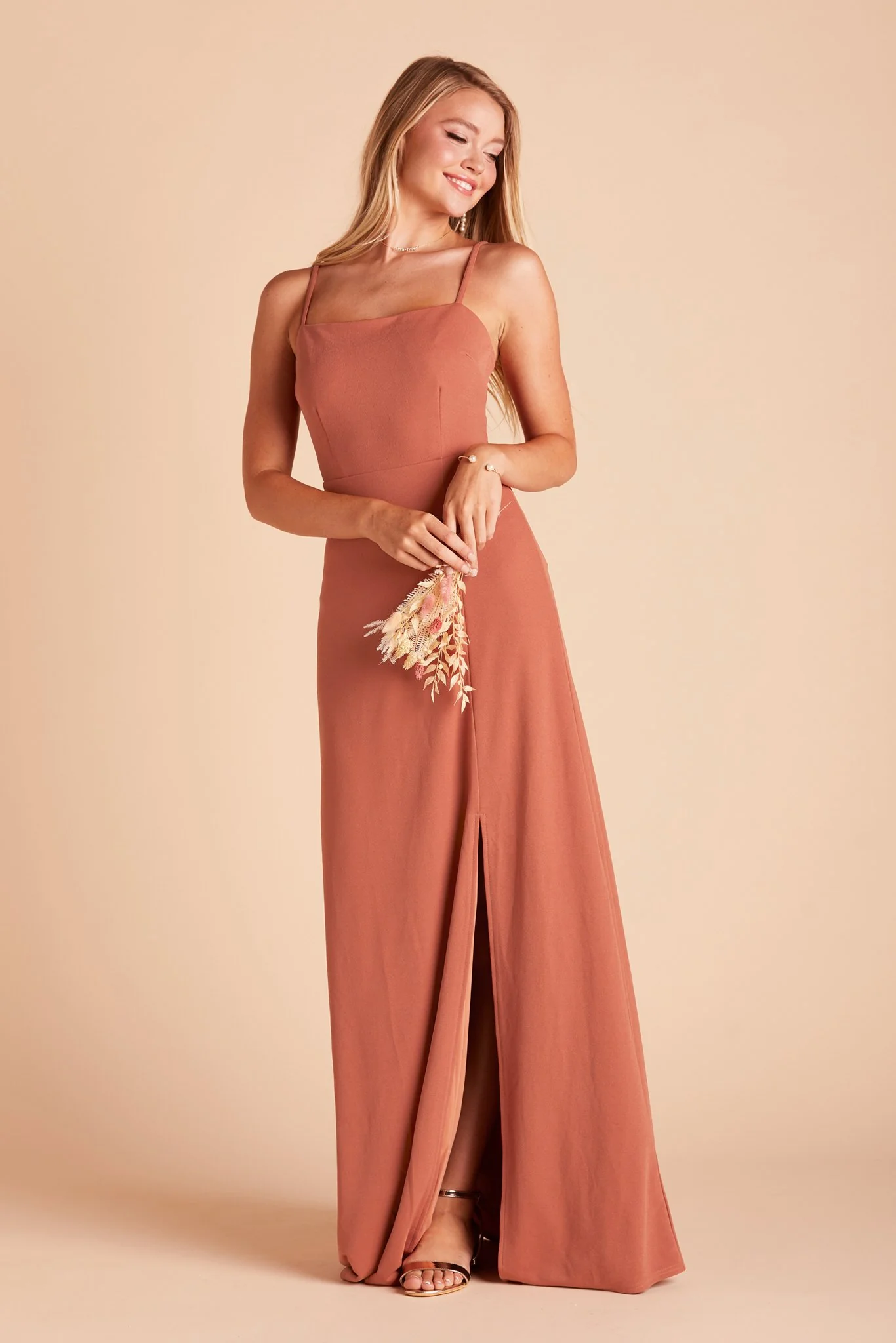 Benny Crepe Dress - Terracotta - Image 5
