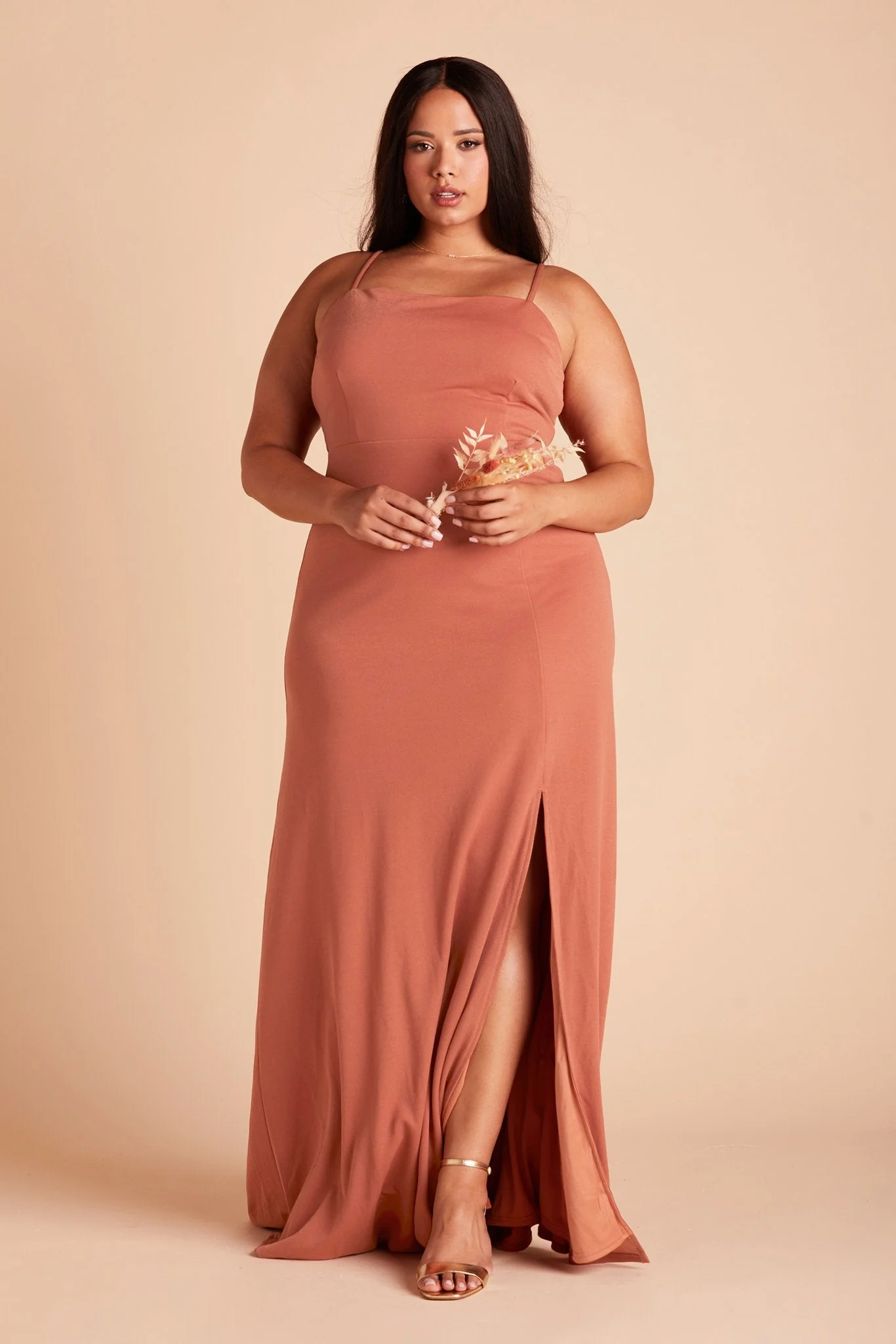 Benny Crepe Dress - Terracotta - Image 7