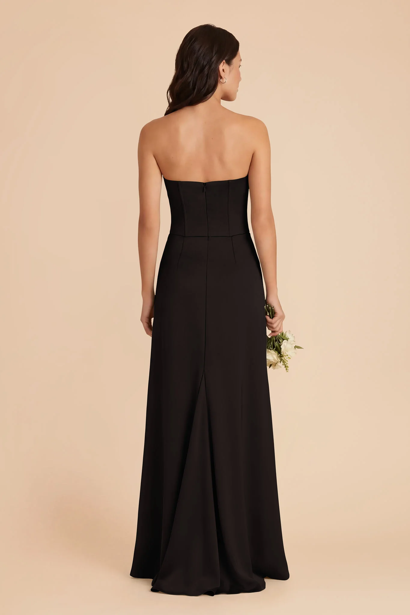 Billie Matte Satin Dress - Black - Image 4